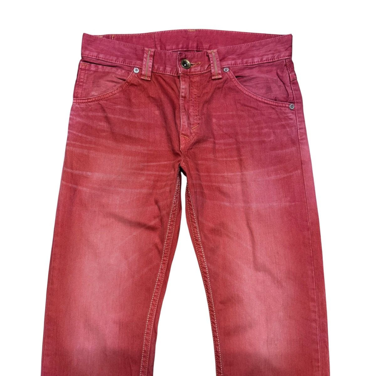 Edwin Vintage Edwin 483XVS Red Denim Jeans Size US 33 - 3 Thumbnail