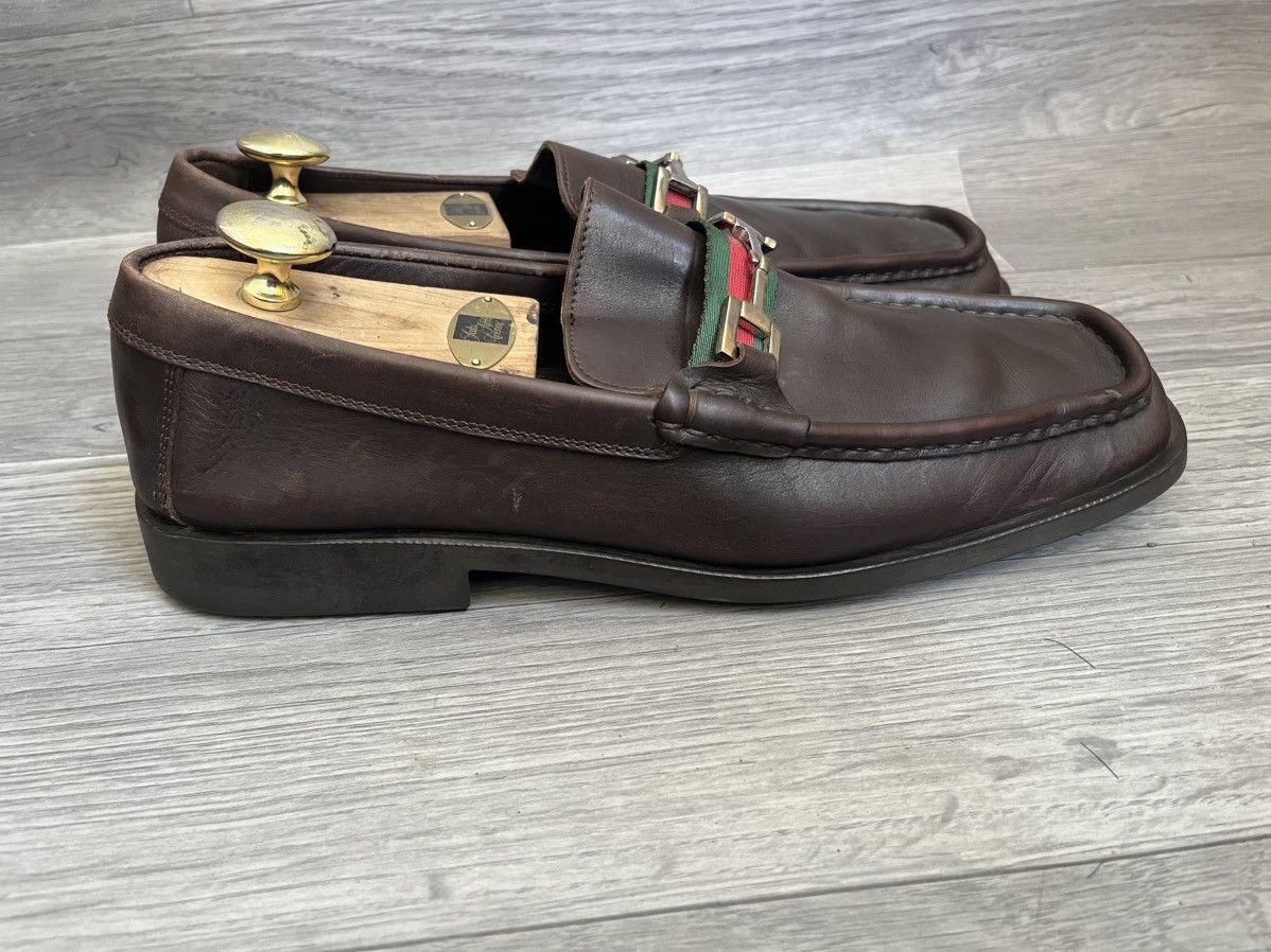 Gucci Gucci horsebit tomford era brown square toe loafers sz 11D Size US 11.5 / EU 44-45 - 7 Thumbnail