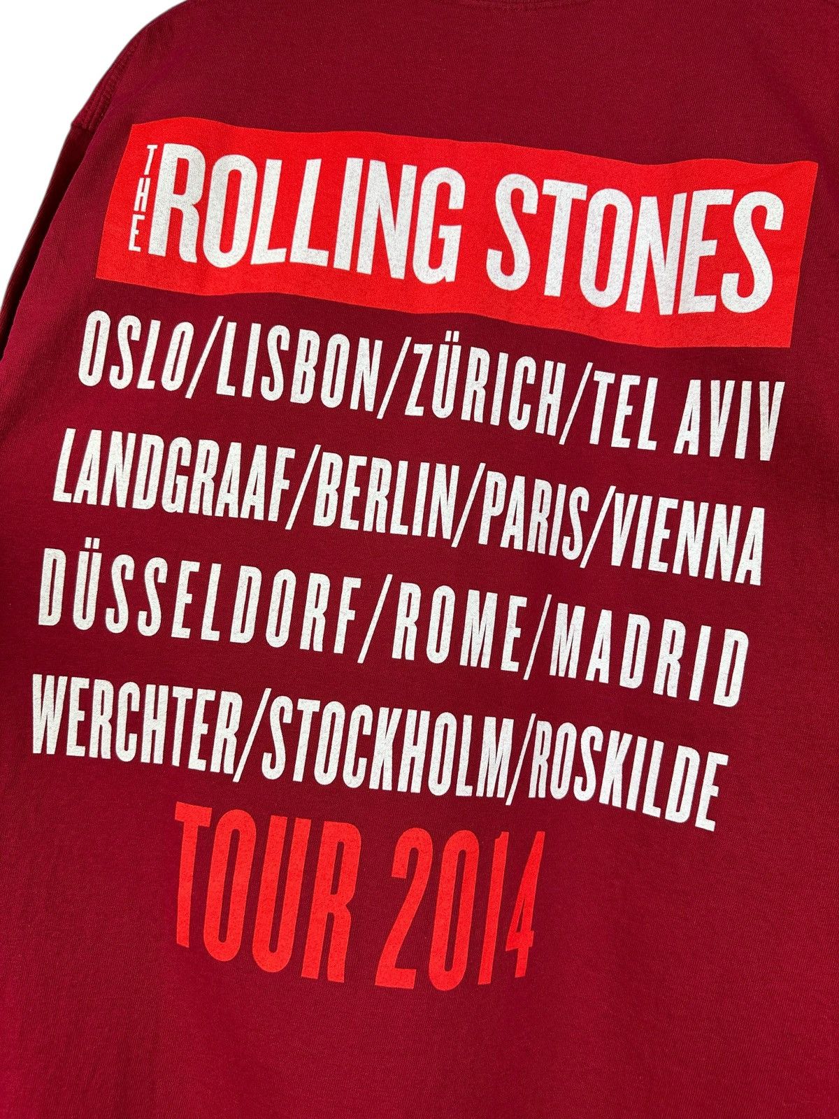 The Rolling Stones Vintage 2014 The Rolling Stones Tour T-Shirt Size US M / EU 48-50 / 2 - 12 Thumbnail