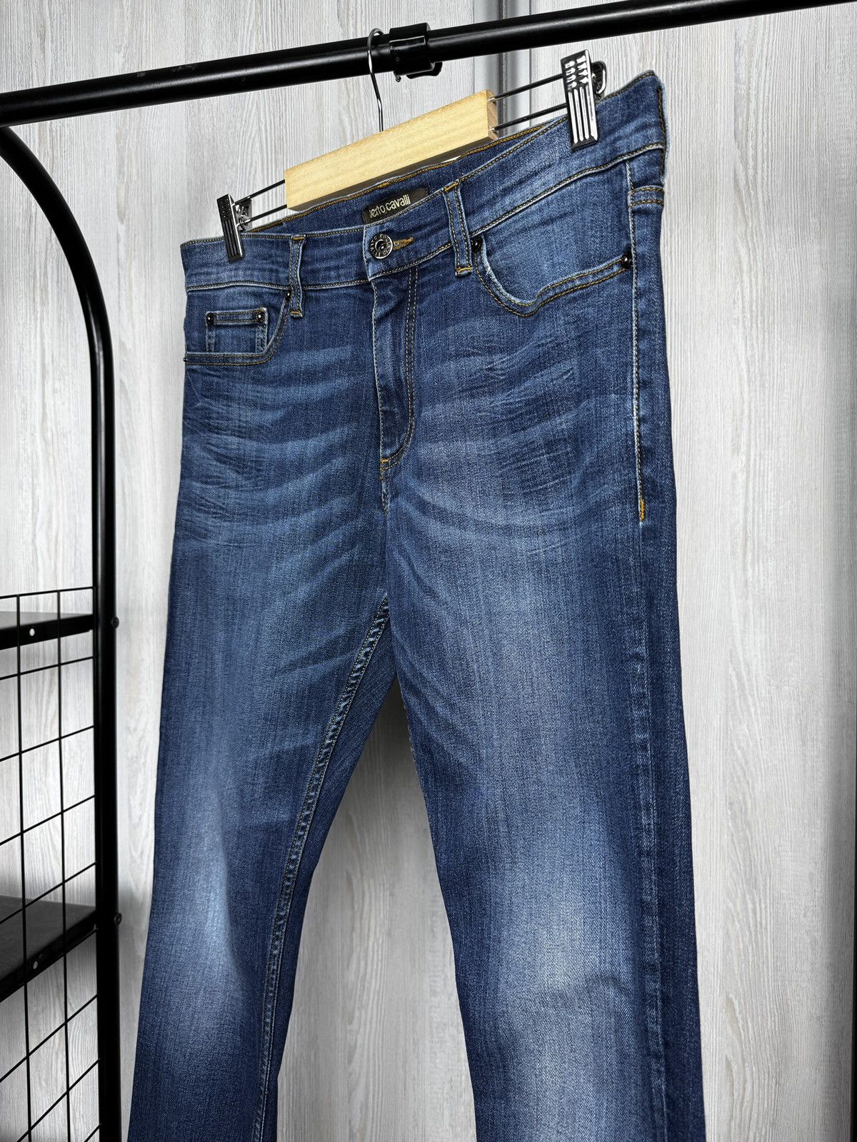 Roberto Cavalli Roberto Cavalli blue faded skinny denim jeans size 32 Size US 32 / EU 48 - 5 Thumbnail