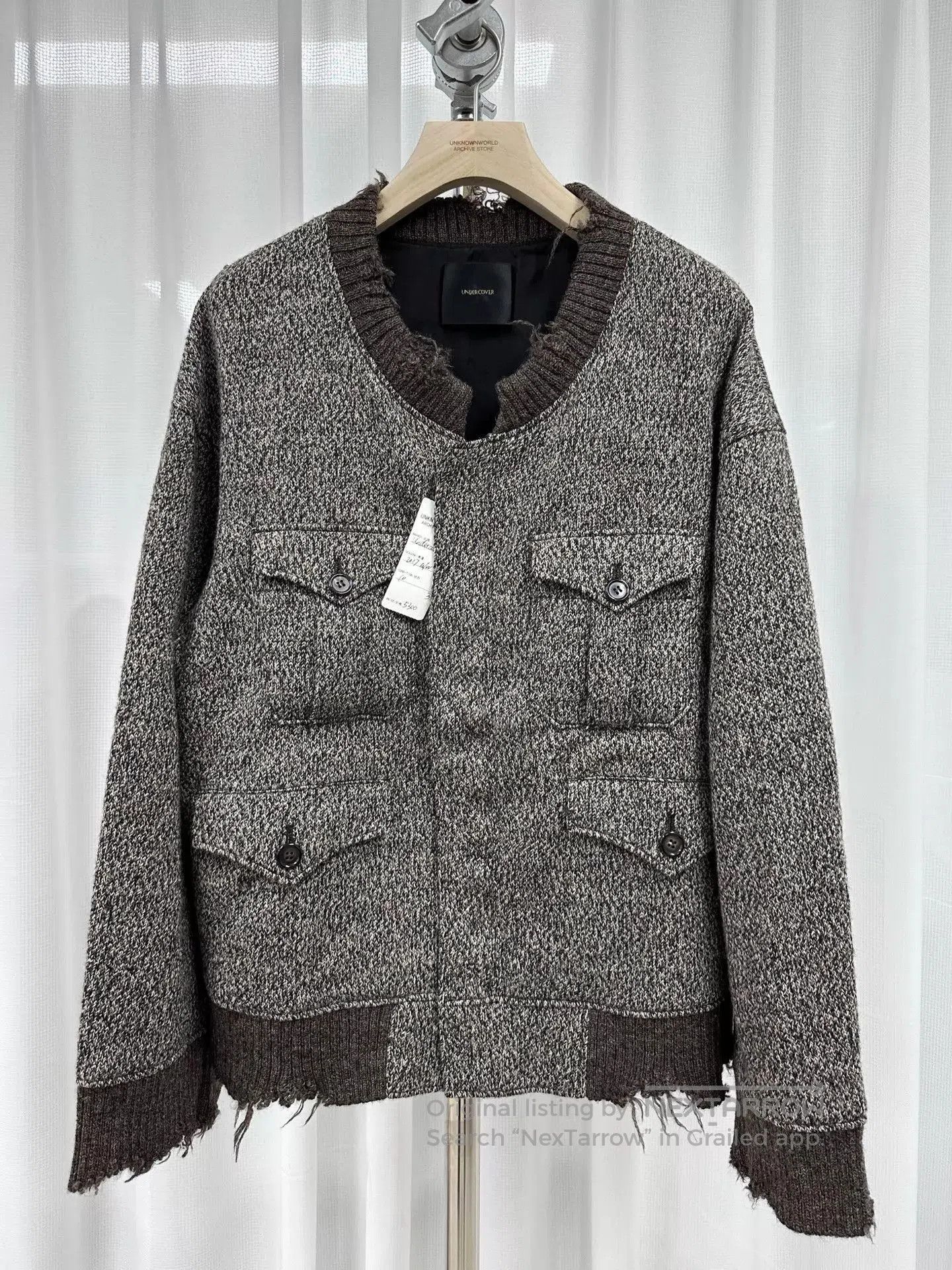 Undercover Multi Textured Knit Sweater with Pockets - Size L. Size US L / EU 52-54 / 3 - 1 Thumbnail