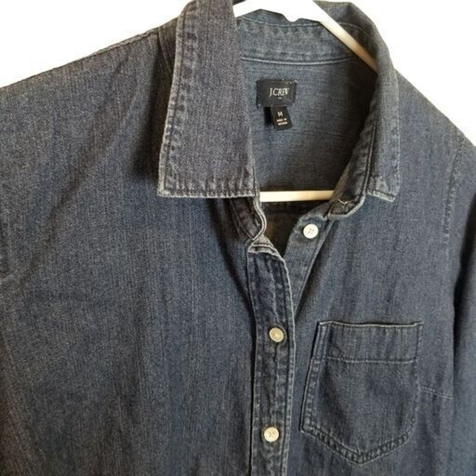 J.Crew J. Crew Womens Denim Shirt Size M Classic Heritage Preppy Size M / US 6-8 / IT 42-44 - 5 Thumbnail
