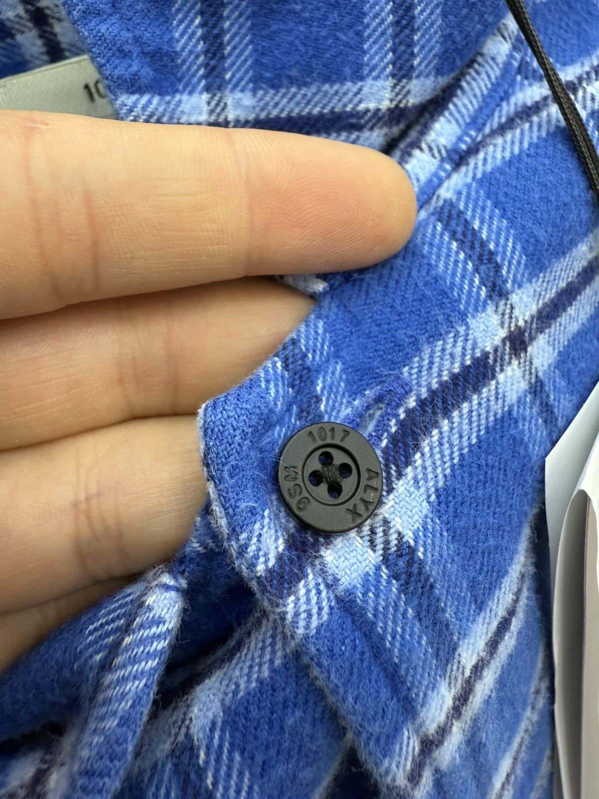 1017 ALYX 9SM 1017 ALYX 9SM Logo Lettering Flannel Shirt Size US L / EU 52-54 / 3 - 4 Thumbnail