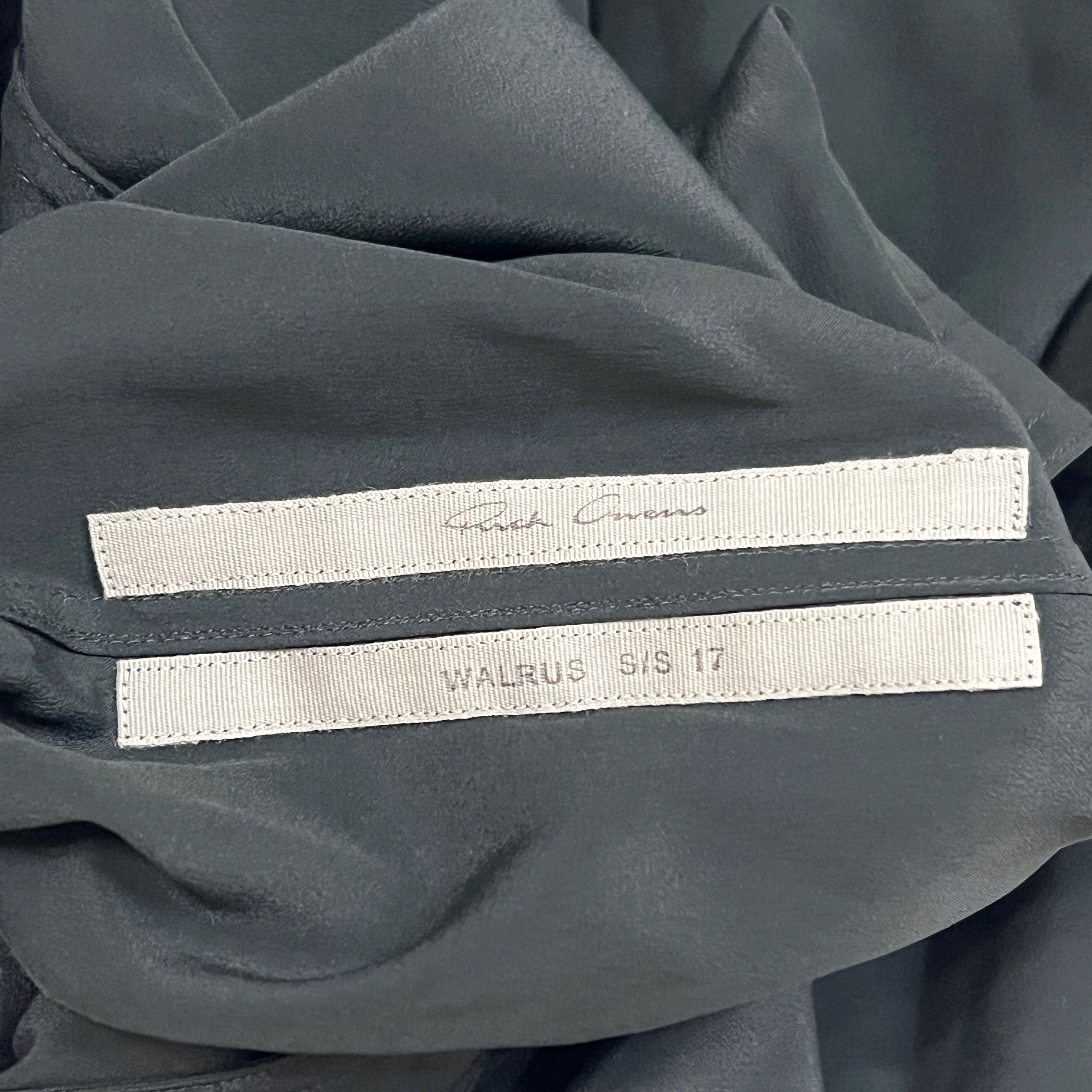 Rick Owens Rick Owens 17SS "WALRUS" Back Button Shirt Size US XS / EU 42 / 0 - 5 Thumbnail