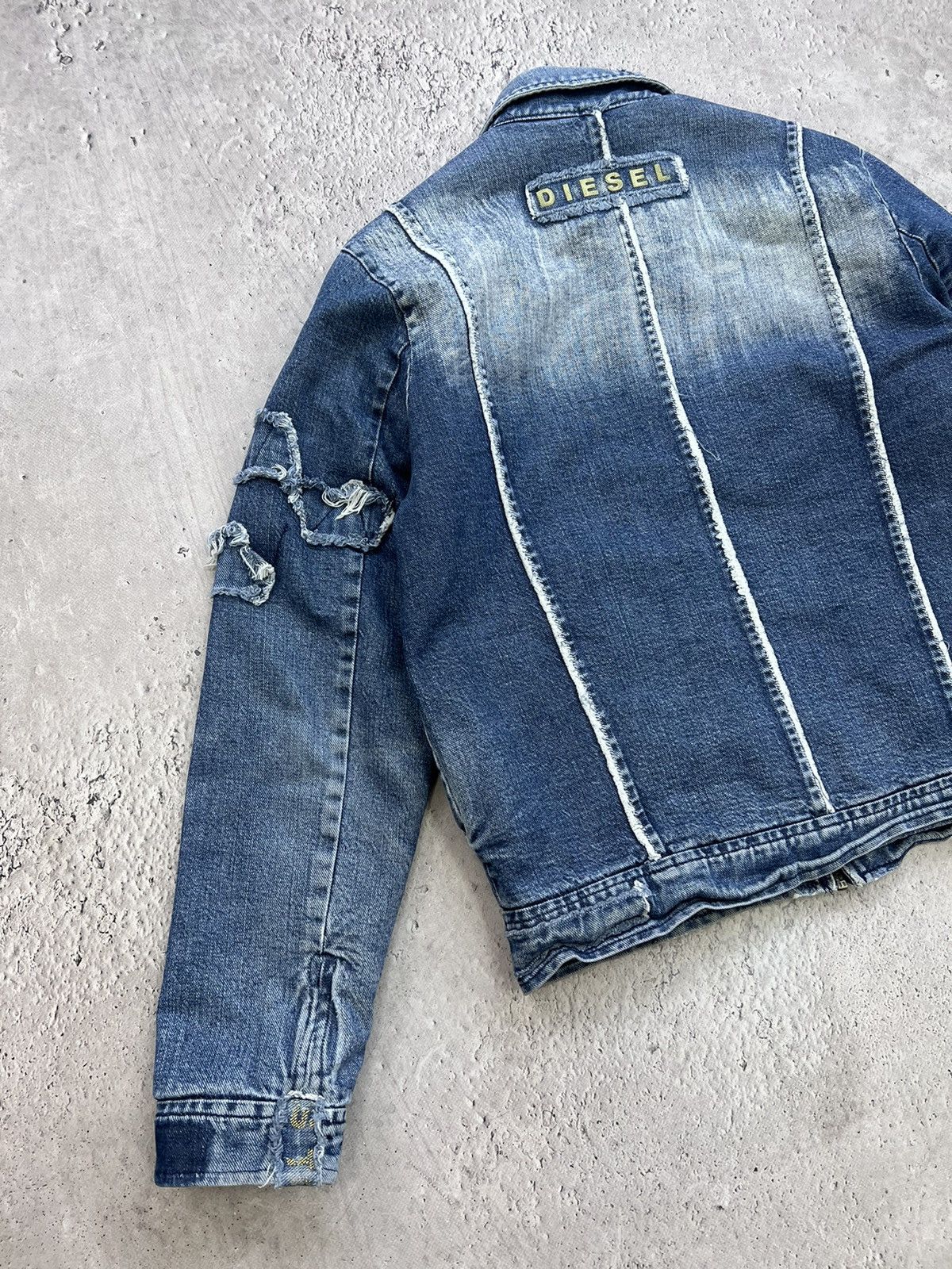 Diesel × Vintage Vintage Diesel Moto Racer Zipper Punk Jacket Avant Garde Size US M / EU 48-50 / 2 - 11 Thumbnail