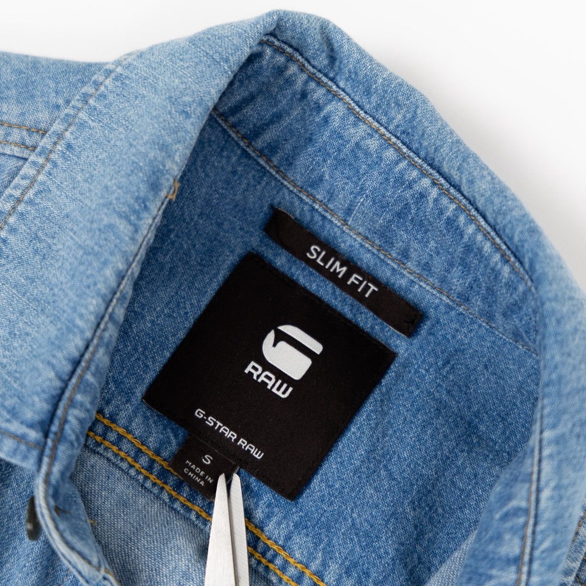 G-Star G-Star Raw 3301 Slim Mens Jean Denim Shirt Short Sleeve Blue Size US S / EU 44-46 / 1 - 6 Thumbnail