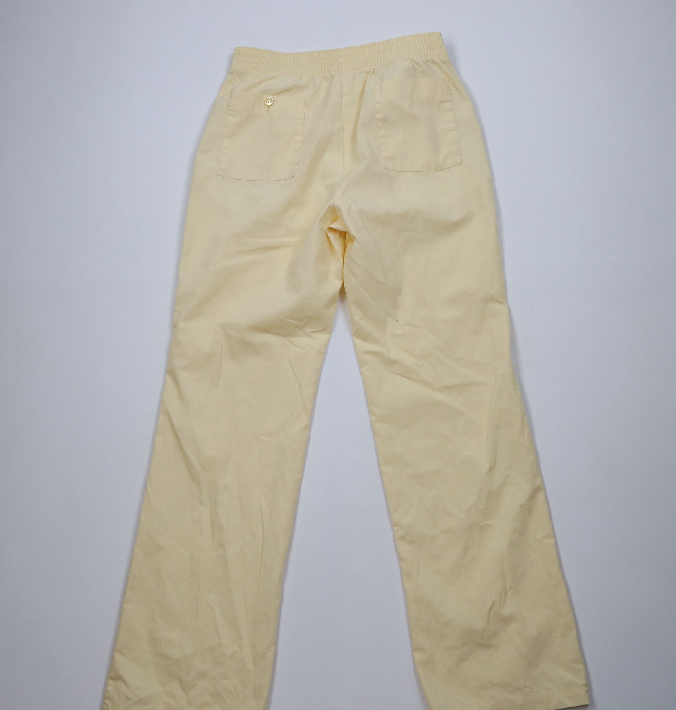 Vintage Vintage 70s Streetwear Flared Wide Leg Pants Pale Yellow USA Size US 32 / EU 48 - 10 Thumbnail