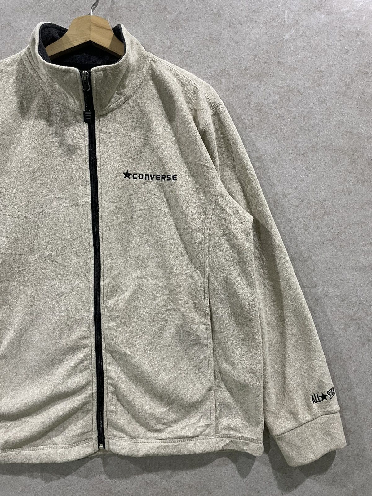 Converse × Vintage Vintage Converse Zip-Up Suede Jacket Sweater Size US L / EU 52-54 / 3 - 2 Thumbnail
