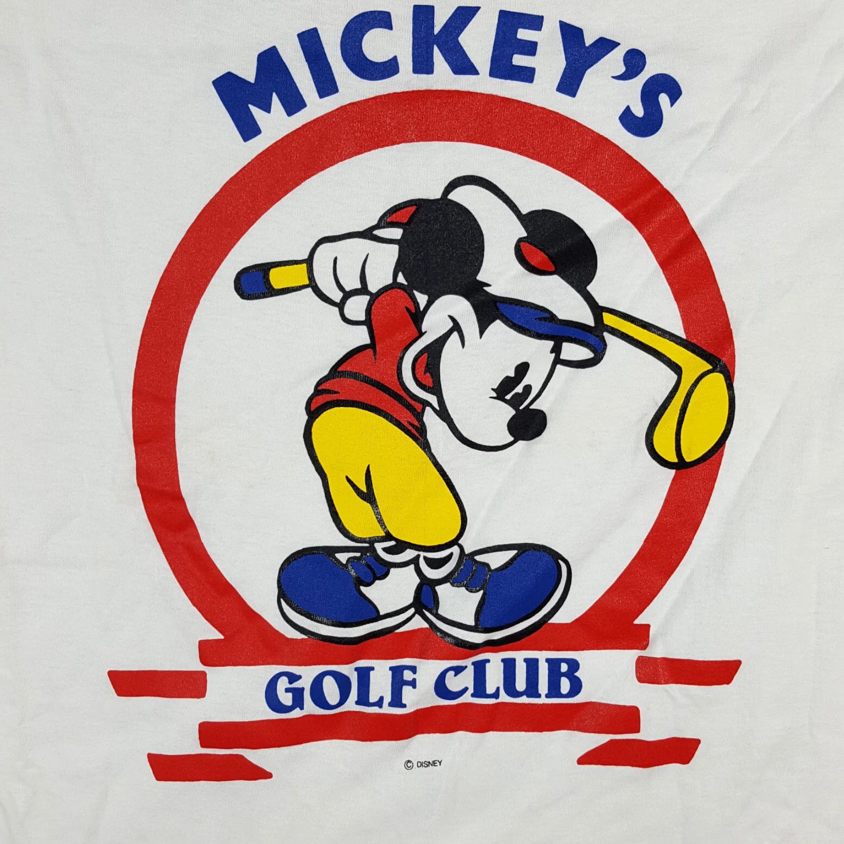 Disney VINTAGE Mickey's Golf Club 90s Disney Cartoon T-Shirt Men Small White Retro Golf Y2K Size US S / EU 44-46 / 1 - 6 Thumbnail