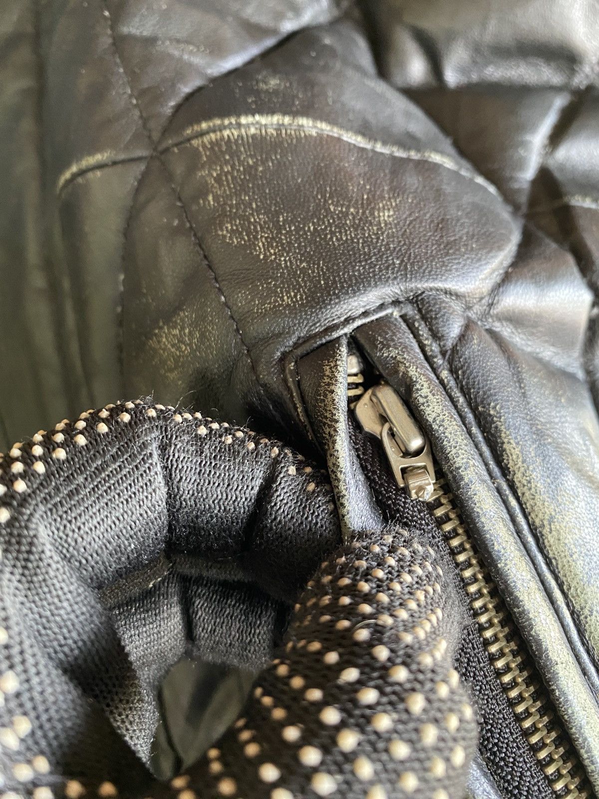 Redmoon Redmoon Quilted Leather Jacket Black Japanese Leather Size US S / EU 44-46 / 1 - 13 Thumbnail