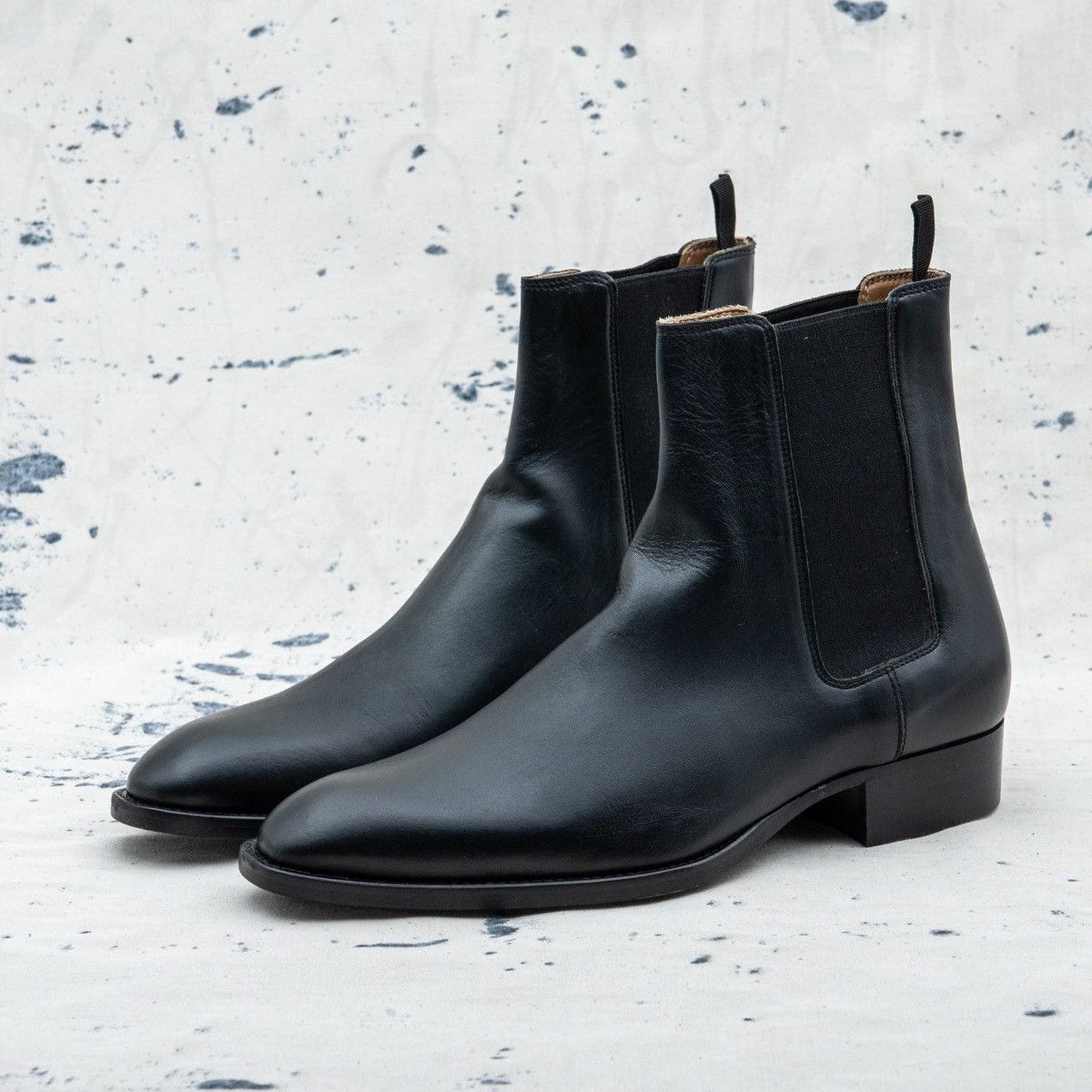 Sandro Sandro paris classic mens black leather chelsea boots Size US 11 / EU 44 - 1 Thumbnail