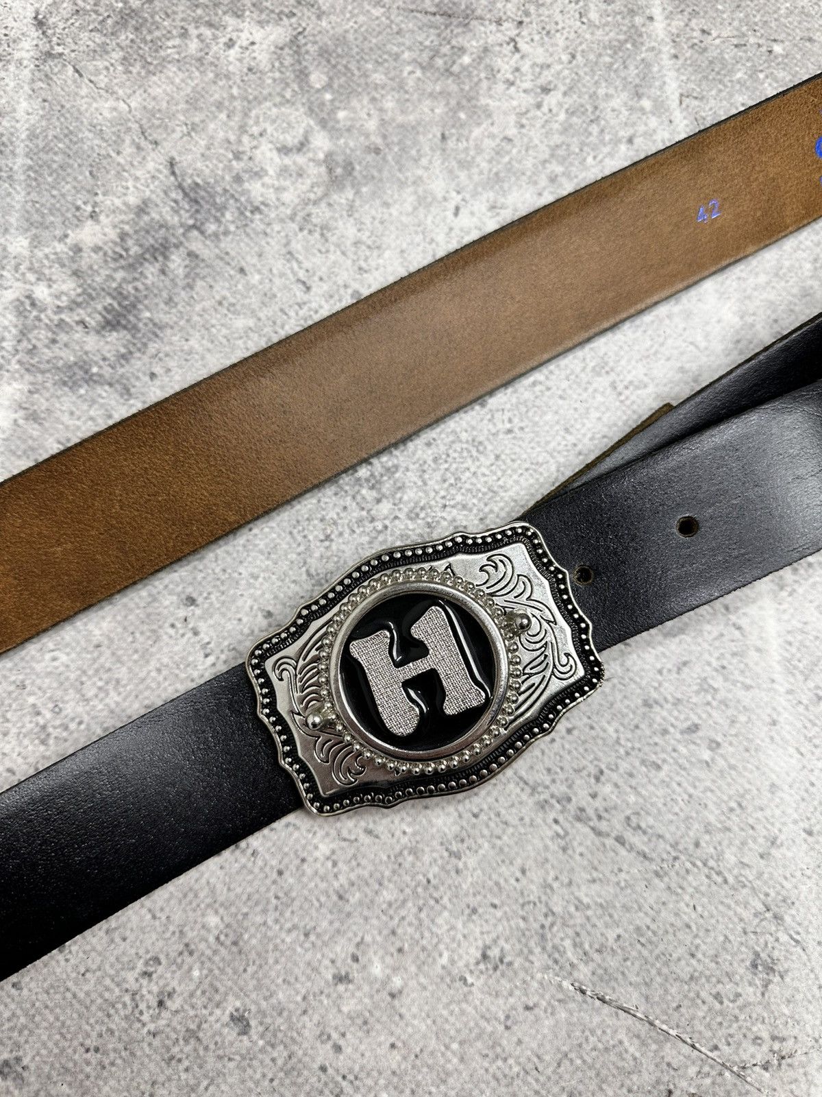 Raf Simons Vintage Made USA leather Belts Y2K style Harley Davidson GOA Size ONE SIZE - 4 Thumbnail