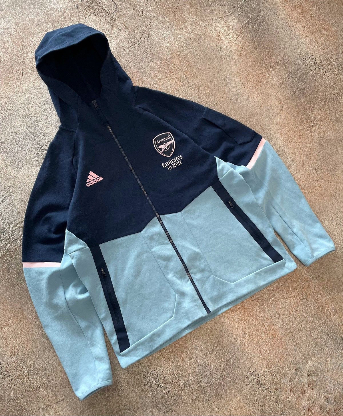 Adidas Adidas Arsenal Full Zip Hoodie Size US L / EU 52-54 / 3 - 1 Thumbnail
