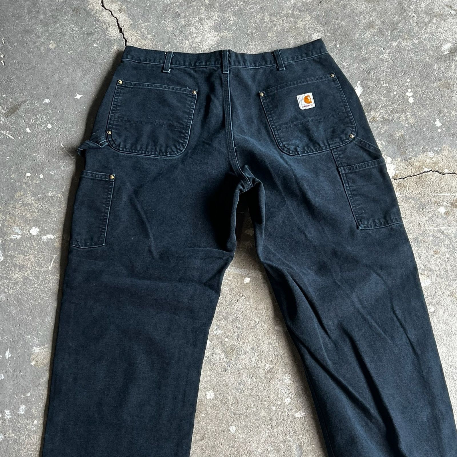 Carhartt × Vintage Carhartt black double knee work wear carpenter pants Size US 34 / EU 50 - 5 Thumbnail