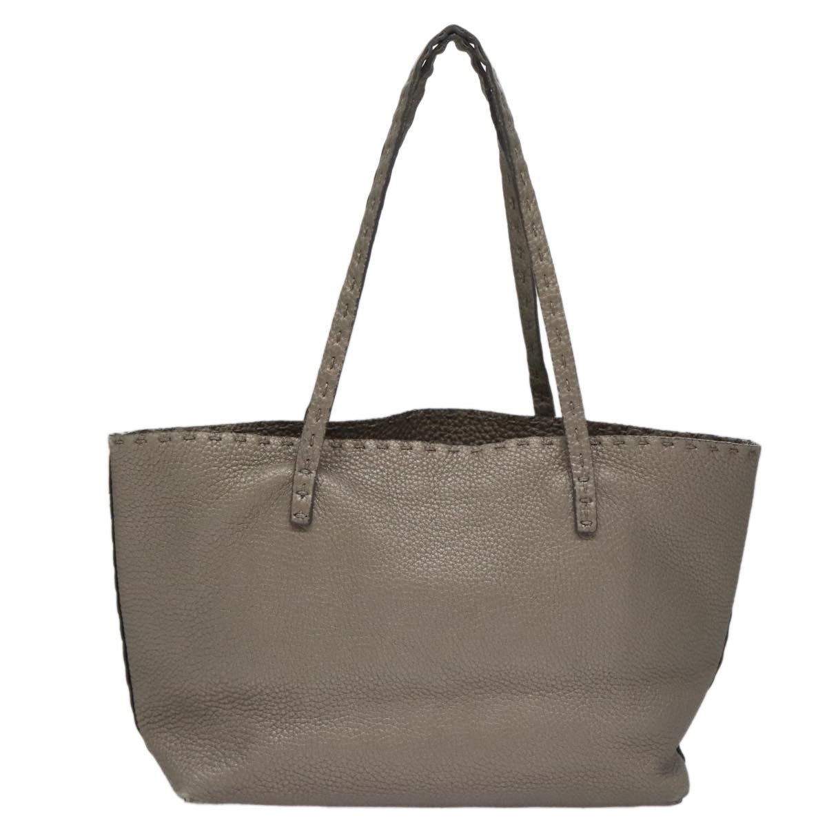 Fendi FENDI Celeria Hand Bag Leather Silver Size ONE SIZE - 3 Thumbnail