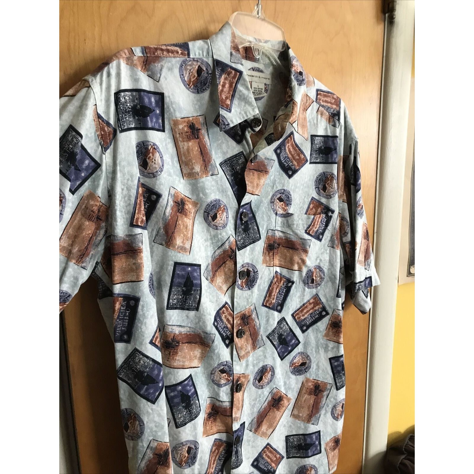 Other Preswick & Moore Vintage Men’s L Button Cotton Blend Shirt Size US L / EU 52-54 / 3 - 7 Thumbnail