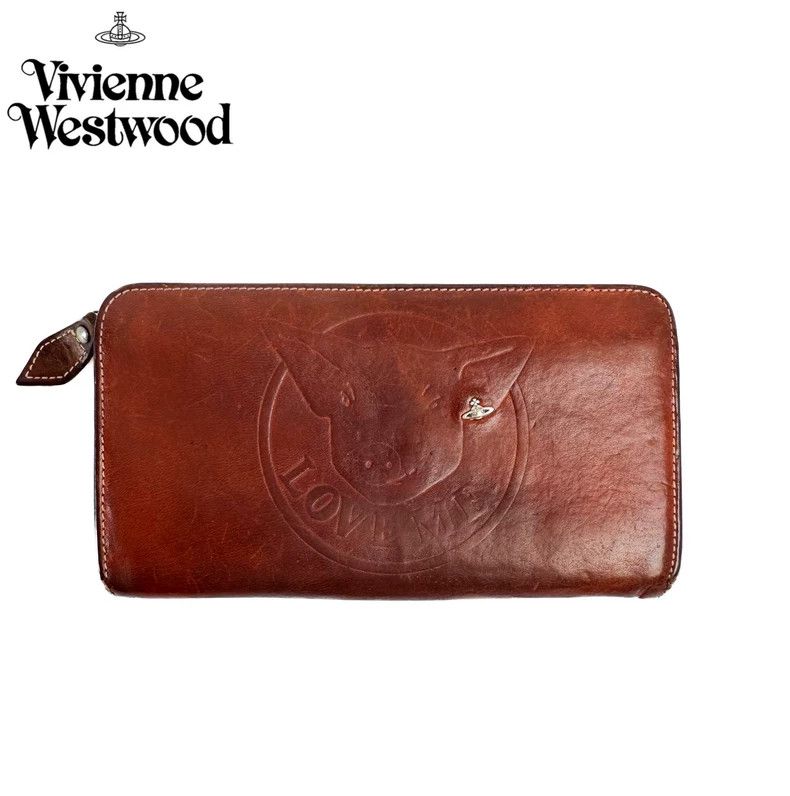 Vivienne Westwood Brown pig leather wallet