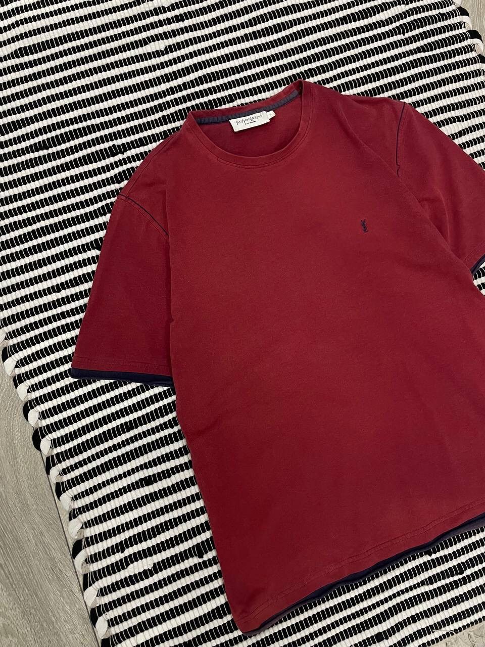 Japanese Brand × Vintage × Yves Saint Laurent Vintage Yves Saint Laurent YSL Sun Faded T-Shirt Y2K Size US M / EU 48-50 / 2 - 2 Thumbnail