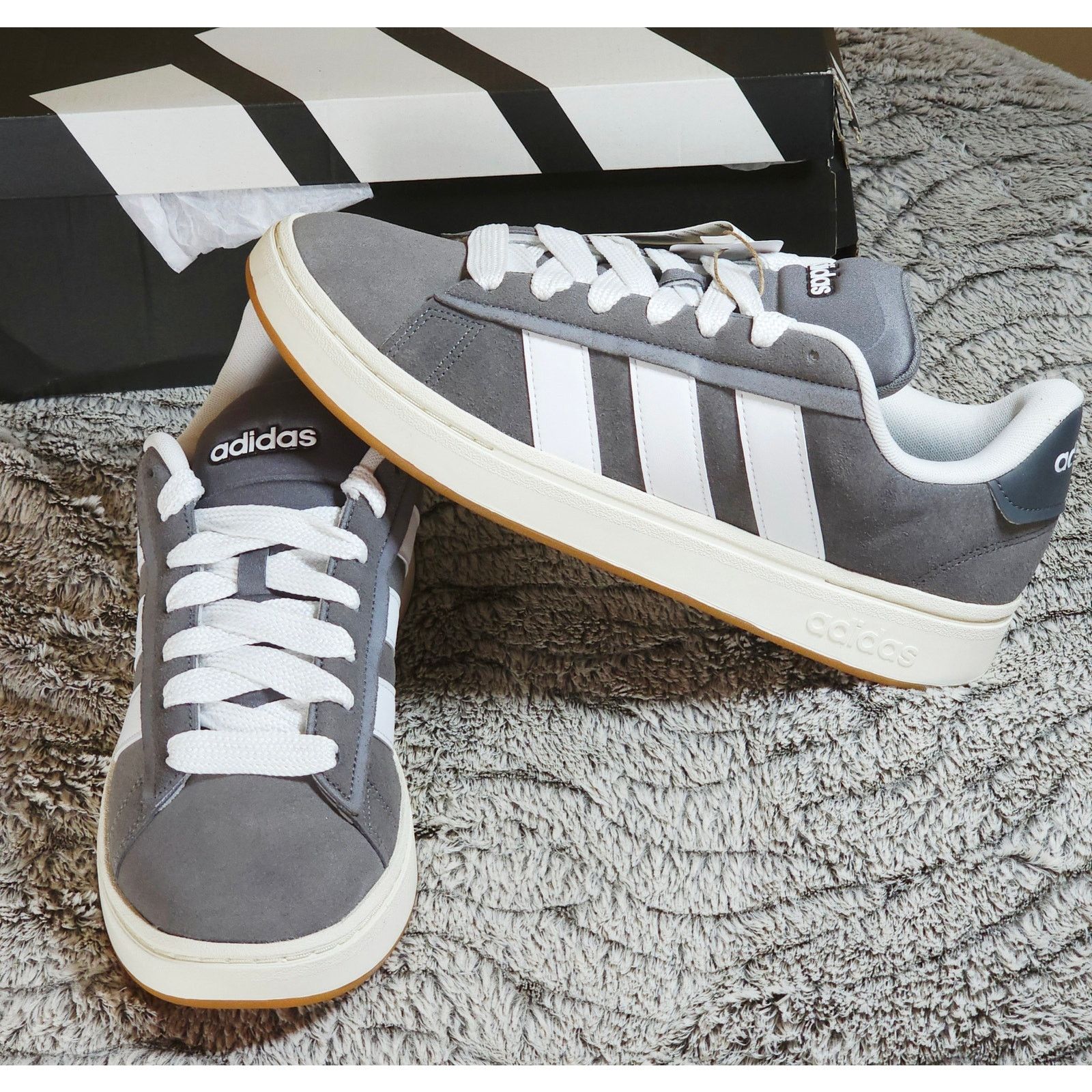 Adidas adidas Grand Court Alpha 00s – Grey/White – Men’s 11.5 – NIB Size US 11.5 / EU 44-45 - 1 Thumbnail