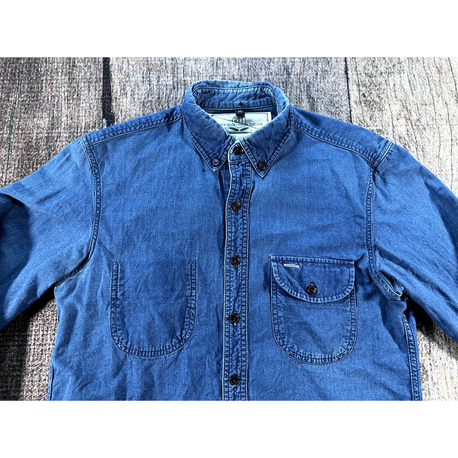 Rogue Territory Rogue Territory RGT Work Shirt Selvedge Canvas Blue Men's Size US M / EU 48-50 / 2 - 2 Thumbnail