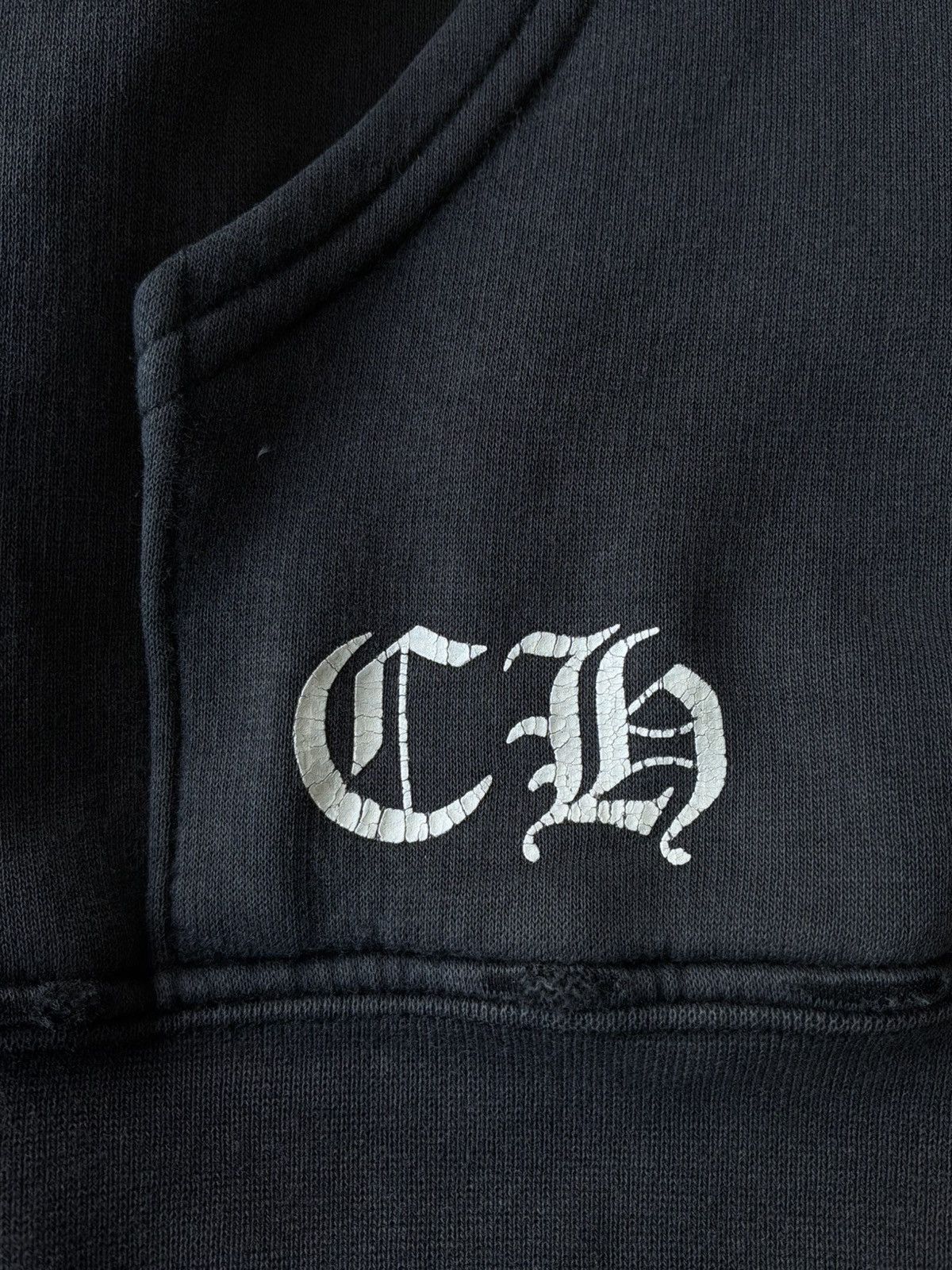 Chrome Hearts 2000s Chrome Hearts - Tonal Cross Thermal Zip Hoodie Size US M / EU 48-50 / 2 - 9 Thumbnail