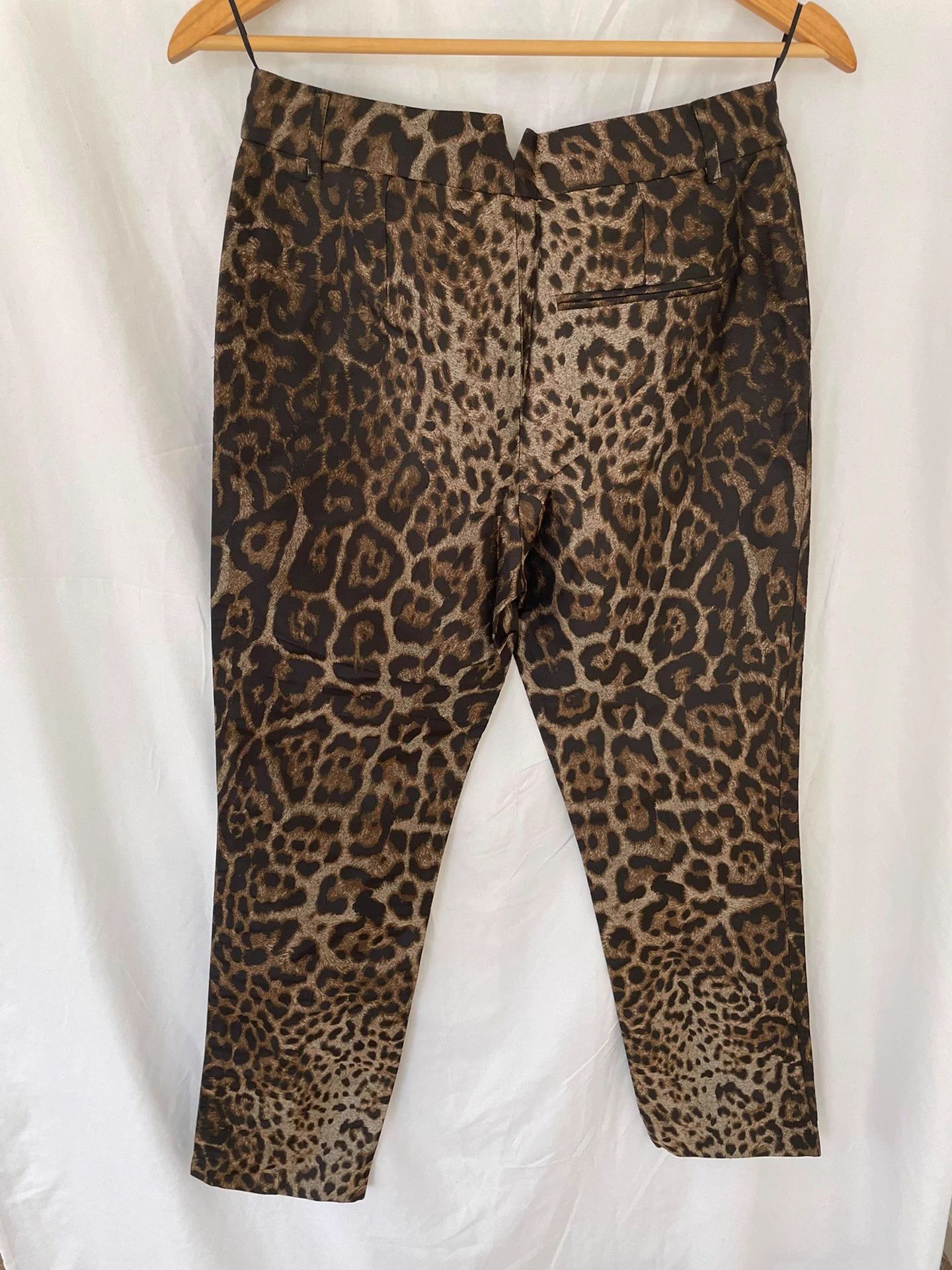 Lanvin Lanvin Women's Leopard Print Pencil Pants Size 30" / US 8 / IT 44 - 2 Thumbnail