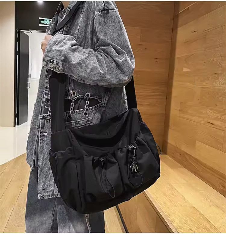 Japanese Brand × Vintage Y2K Japanese Style Tote Shoulder Canvas Bag school Size ONE SIZE - 1 Thumbnail