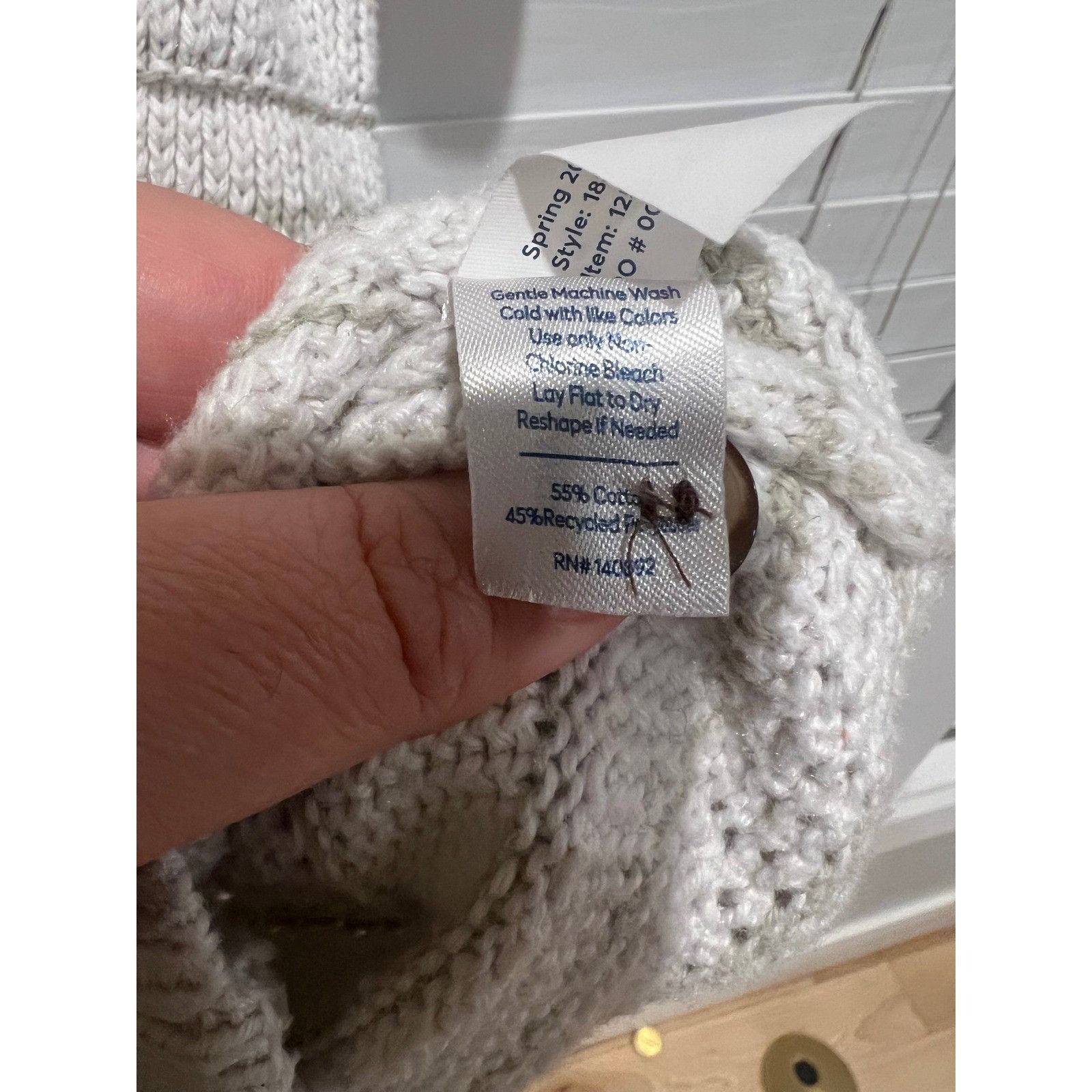 Marine Layer Marine Layer Mens Medium Knit Cotton Blend Camp Shirt Beige Size US M / EU 48-50 / 2 - 4 Thumbnail