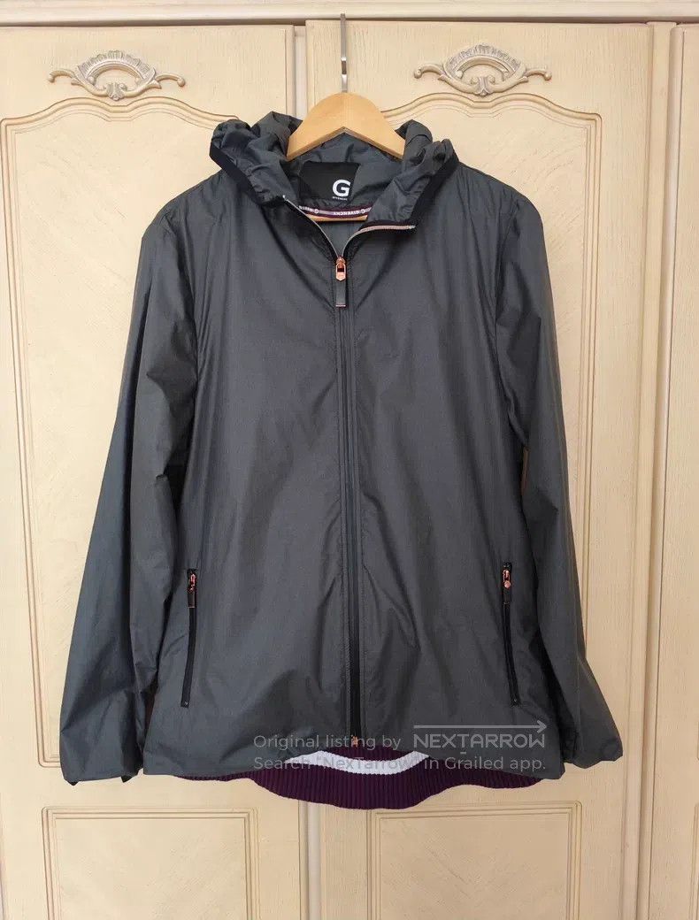 Givenchy Givenchy Men's Smoke Gray Hooded Jacket 100% Polyester Size US XL / EU 56 / 4 - 1 Thumbnail