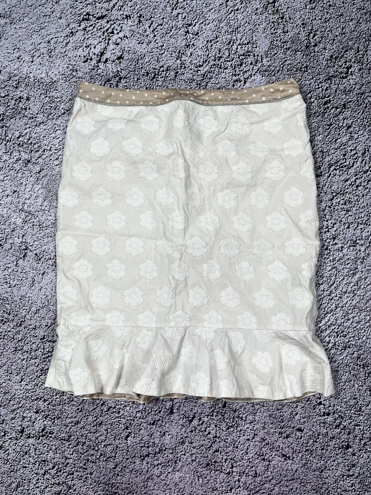 Blumarine 2G226a Tulle Embroid Skirt | Grailed