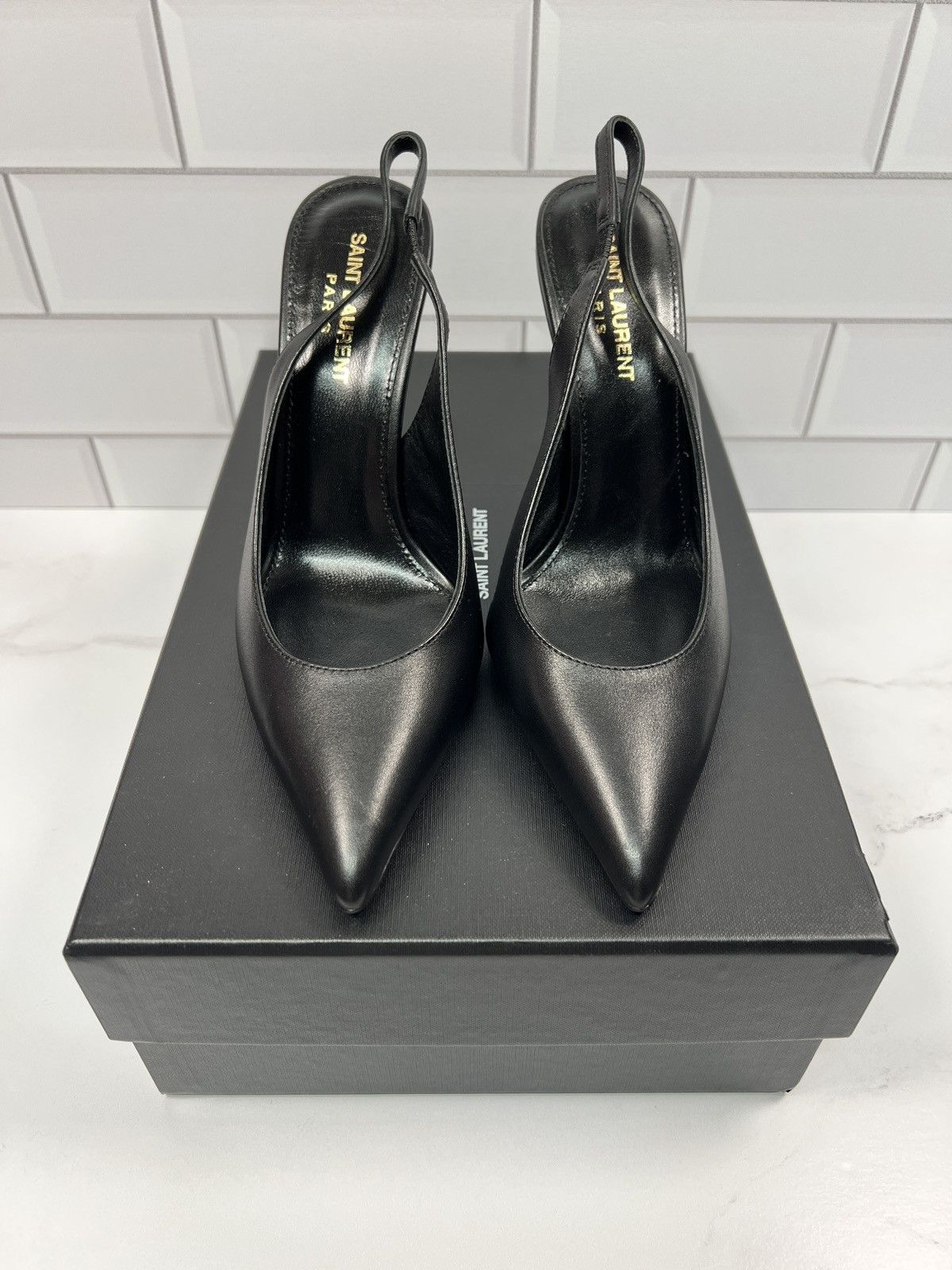 Yves Saint Laurent YSL Yves Saint Laurent Opyum Slingback Leather Pumps Heels Size US 6.5 / IT 36.5 - 2 Thumbnail