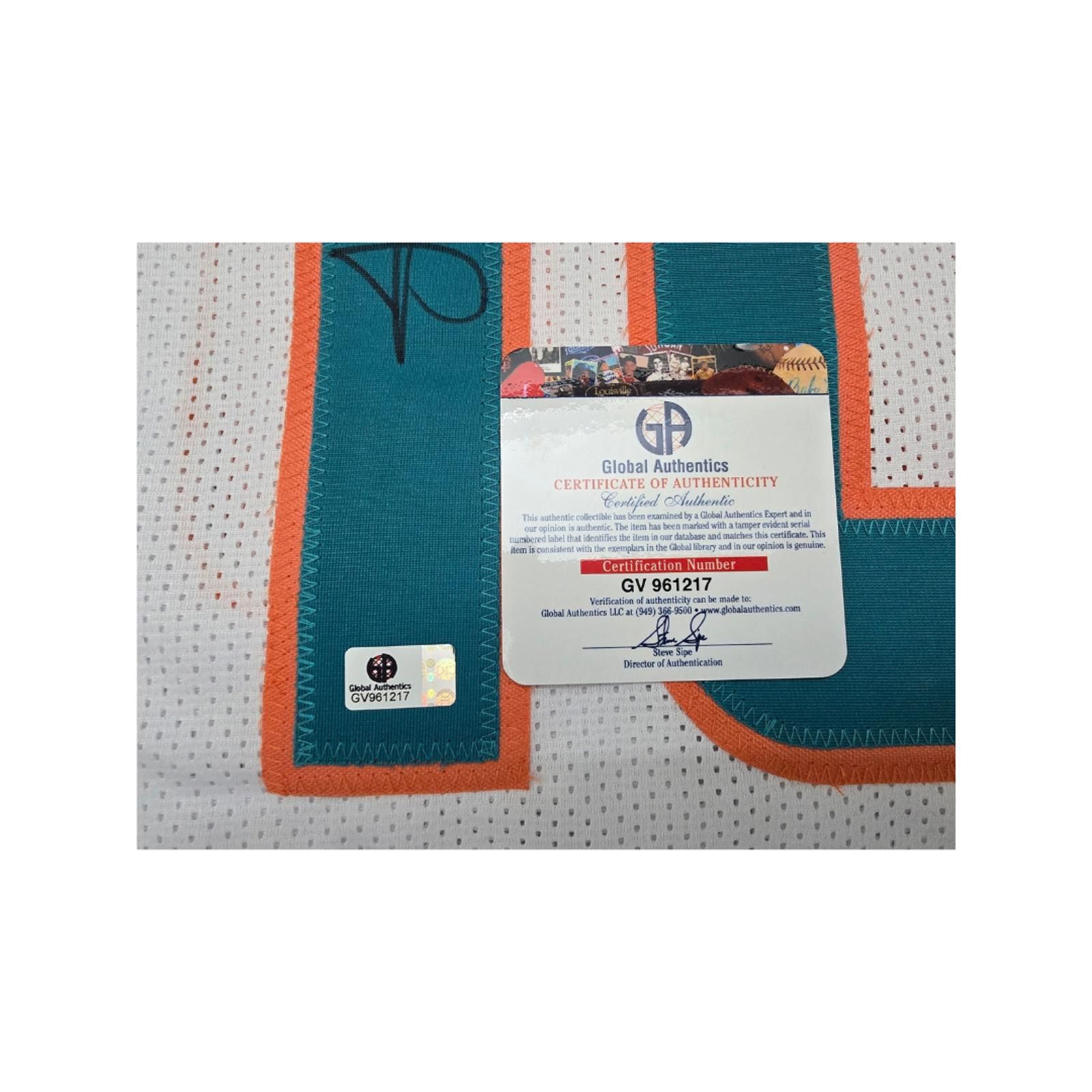 Other Tyreek Hill Dolphins Signed Custom Football Jersey coa (XL) Size ONE SIZE - 4 Thumbnail