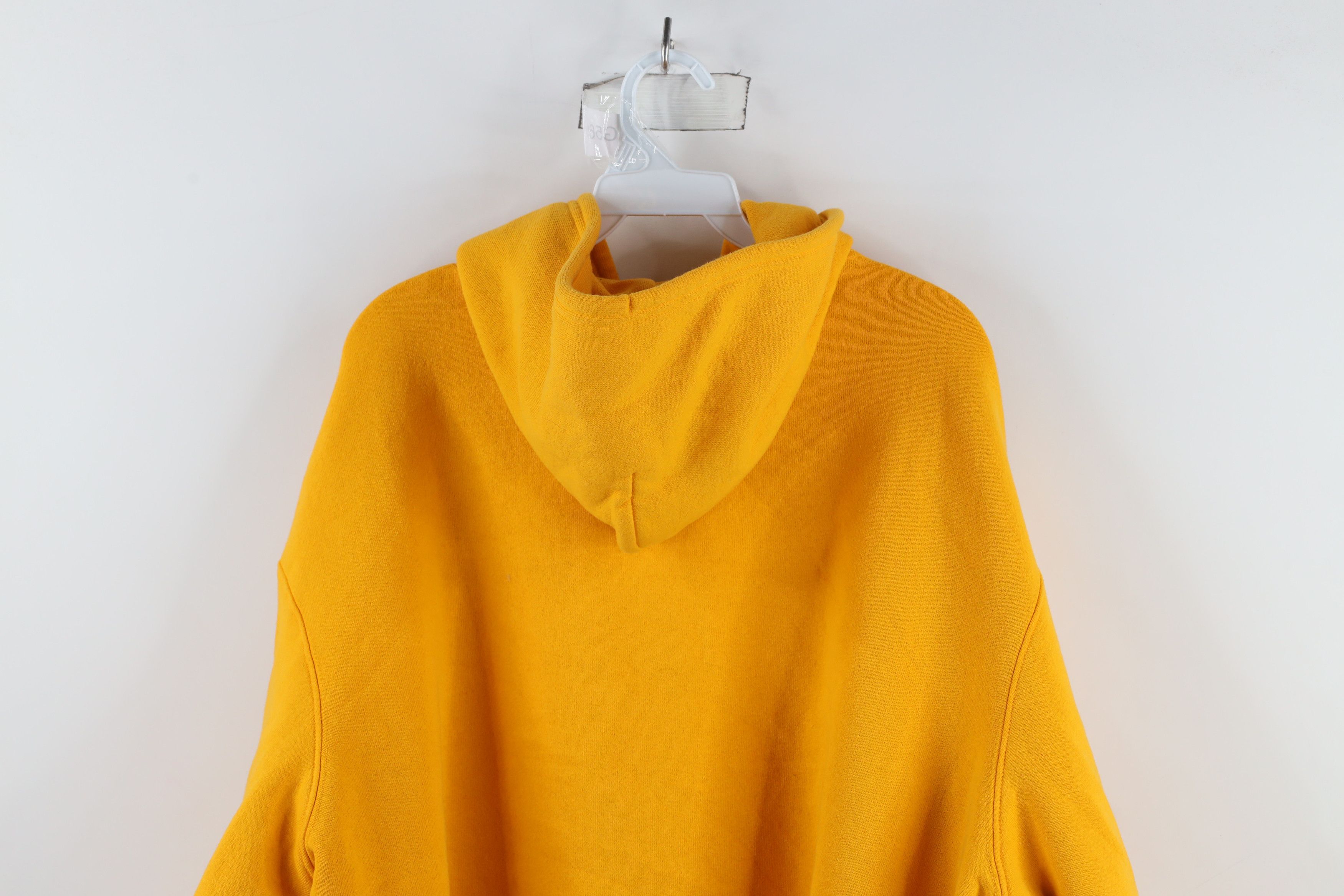 Vintage Vintage 90s Streetwear Heavyweight Hoodie Sweatshirt Yellow Size US XXL / EU 58 / 5 - 10 Thumbnail