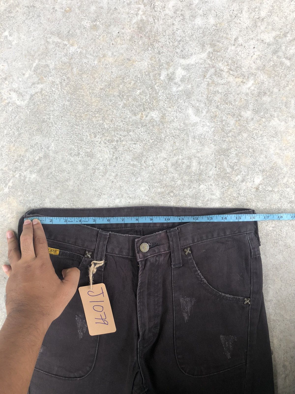 Lee Japanese Lee Flared Jeans Distressed Jeans Size US 32 / EU 48 - 23 Thumbnail