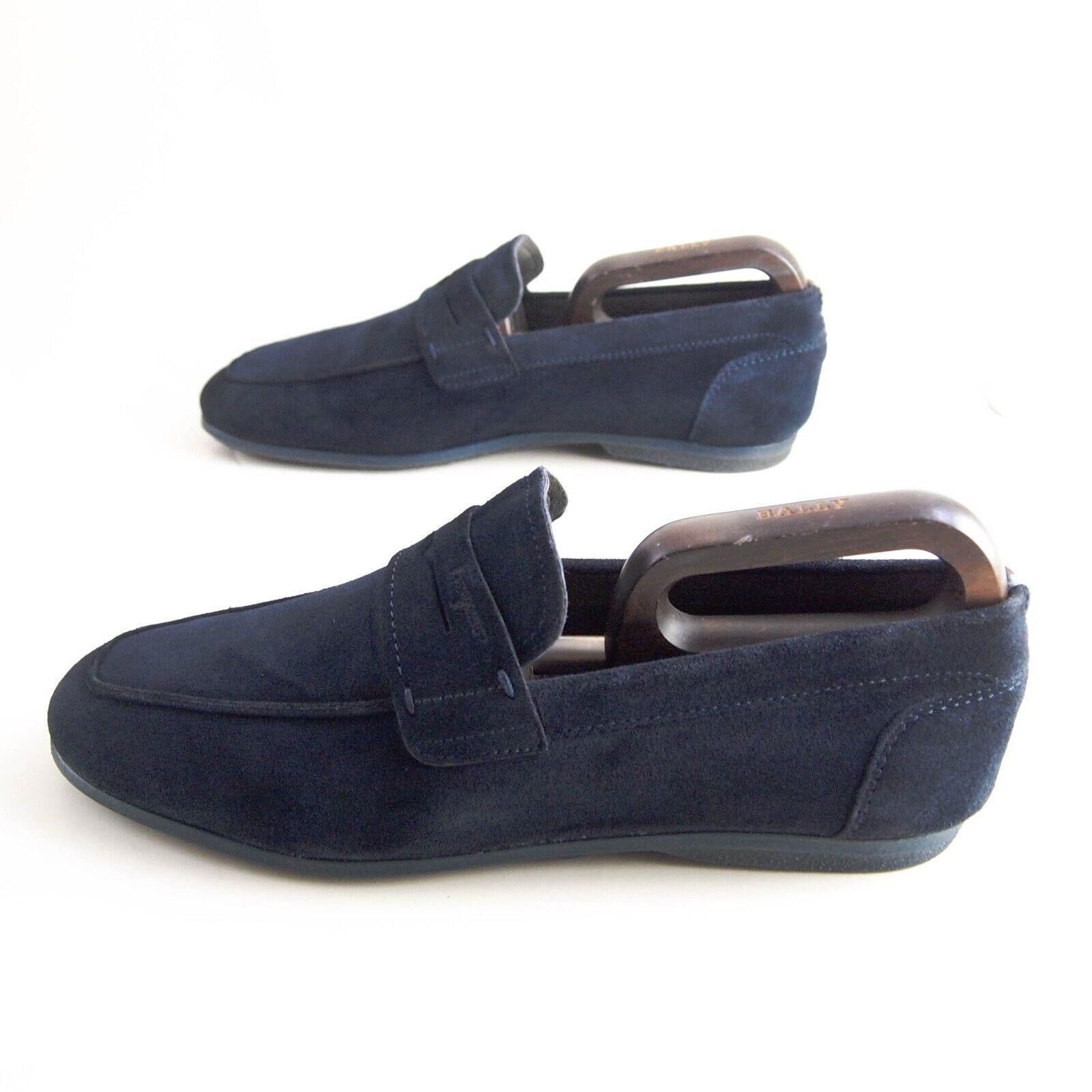 Salvatore Ferragamo Ferragamo Penny Loafers Blue Suede EU 41.5 US 8.5 Size US 8.5 / EU 41-42 - 2 Thumbnail