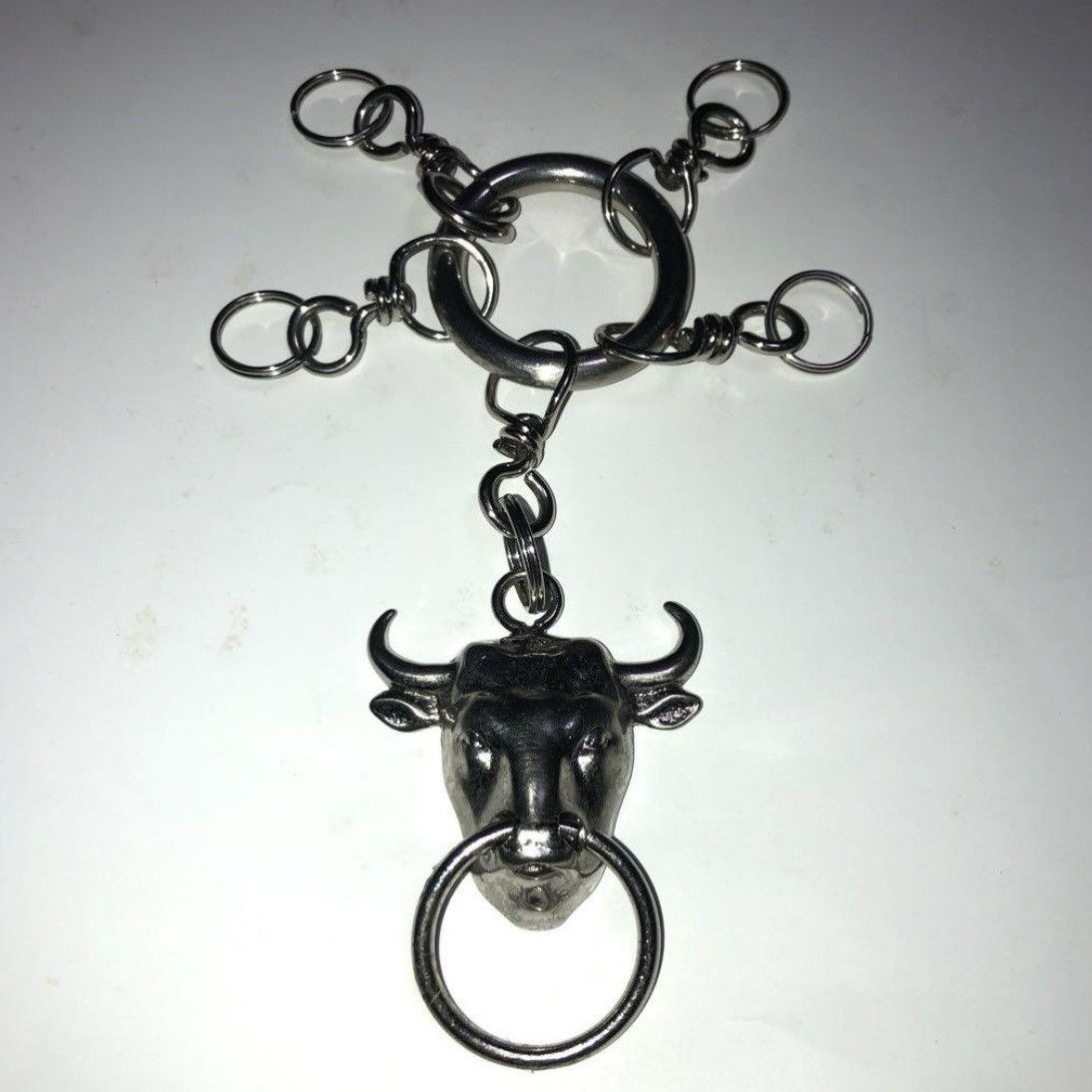 Jean Paul Gaultier Silver Bull Logo Keychain Size ONE SIZE - 1 Thumbnail