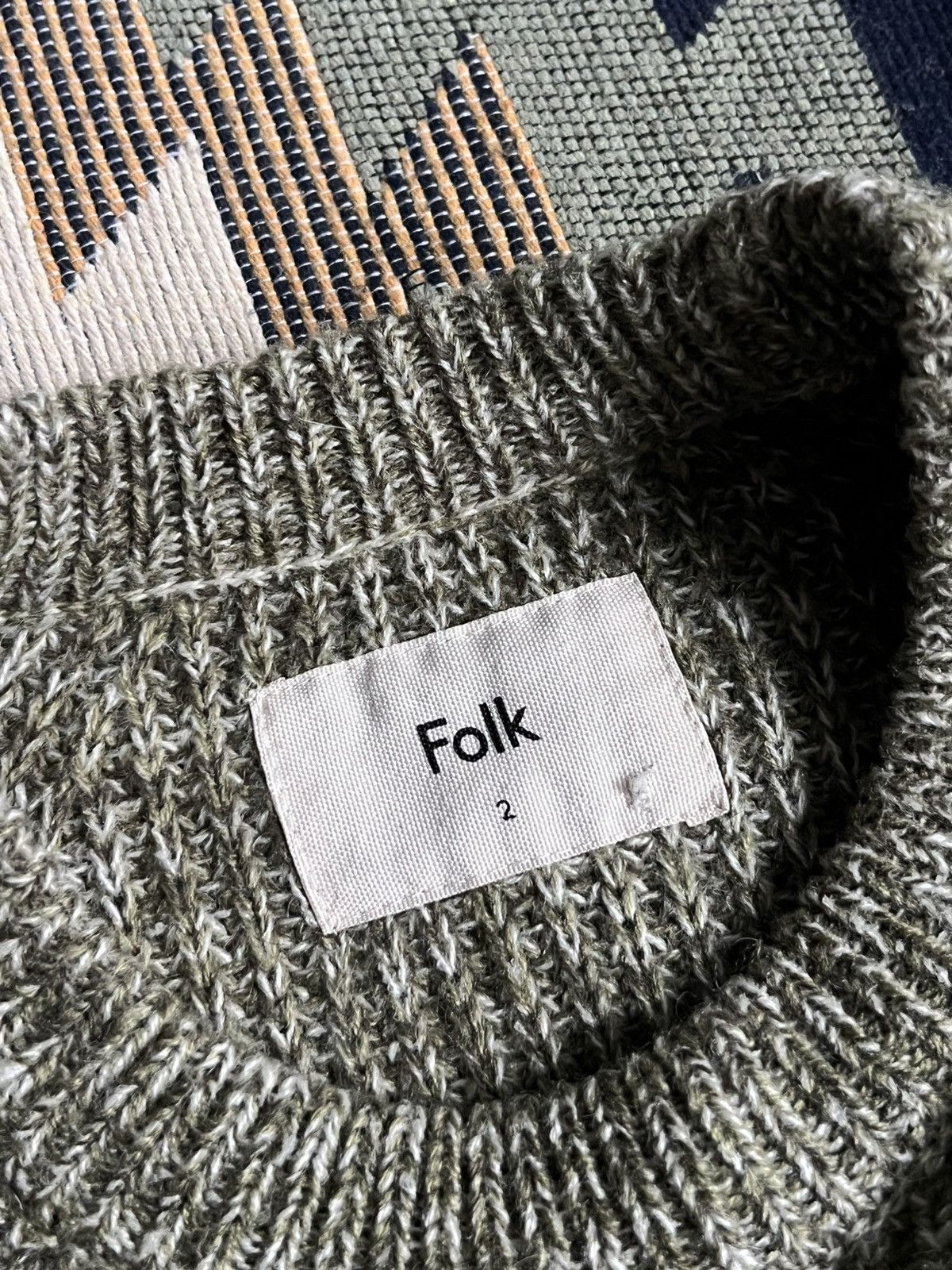 Folk Folk Blend Knitted Crew Neck Sweater Size US M / EU 48-50 / 2 - 9 Thumbnail