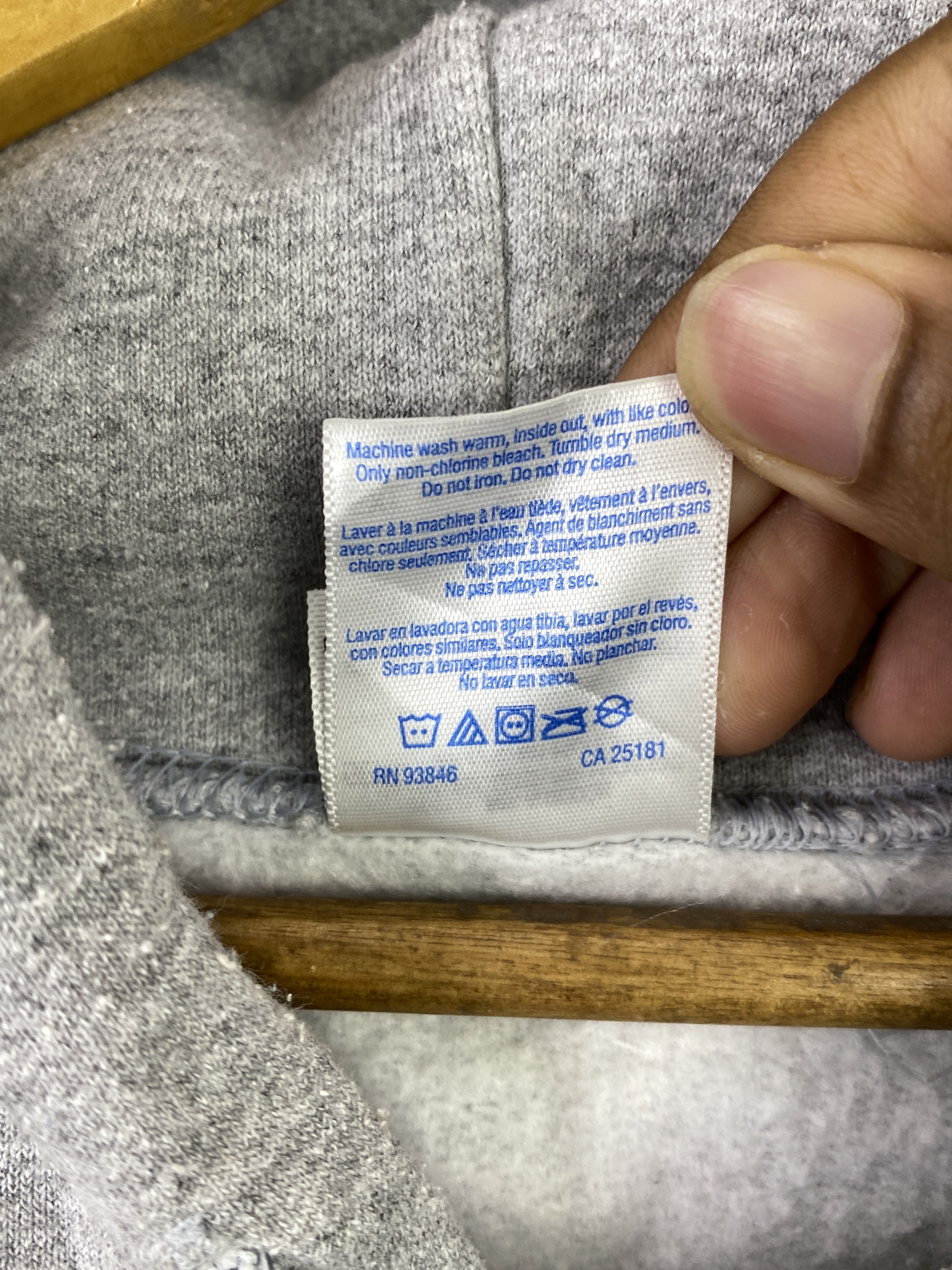 Gildan Vintage Gildan Plain Pullover Oversized Hoodie SH0395 Size US XXL / EU 58 / 5 - 8 Thumbnail