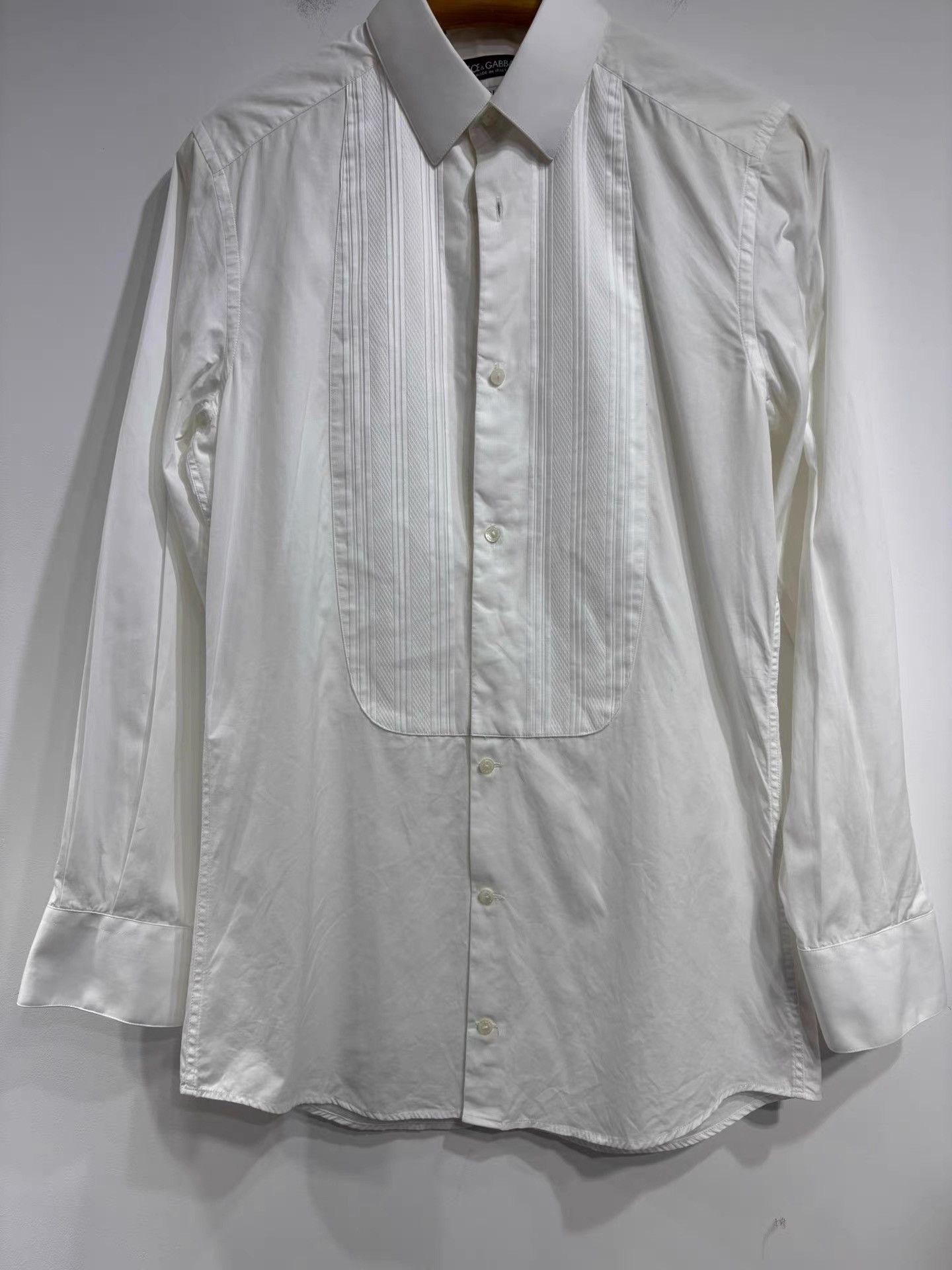 Dolce & Gabbana DG Men's Runway White Shirt K29 Size US S / EU 44-46 / 1 - 1 Thumbnail