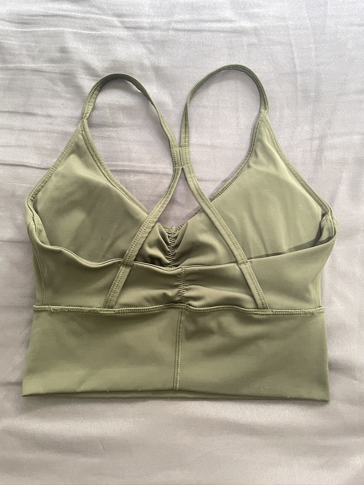 Gymshark Gymshark Racerback Sports Bra XS Green Like New! Size XS / US 0-2 / IT 36-38 - 2 Thumbnail