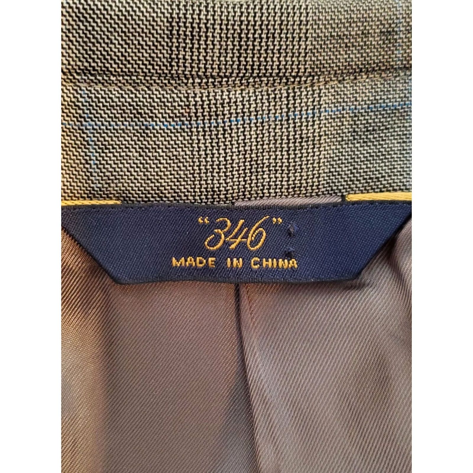 Brooks Brothers Brooks Brothers Sport Coat Glen Plaid Wool Fitzgerald Fit 40R Mens 346 Notch Lapel 2-Button 4-Button Sleeve Regular Gray Blue Size US XXS / EU 40 - 5 Thumbnail
