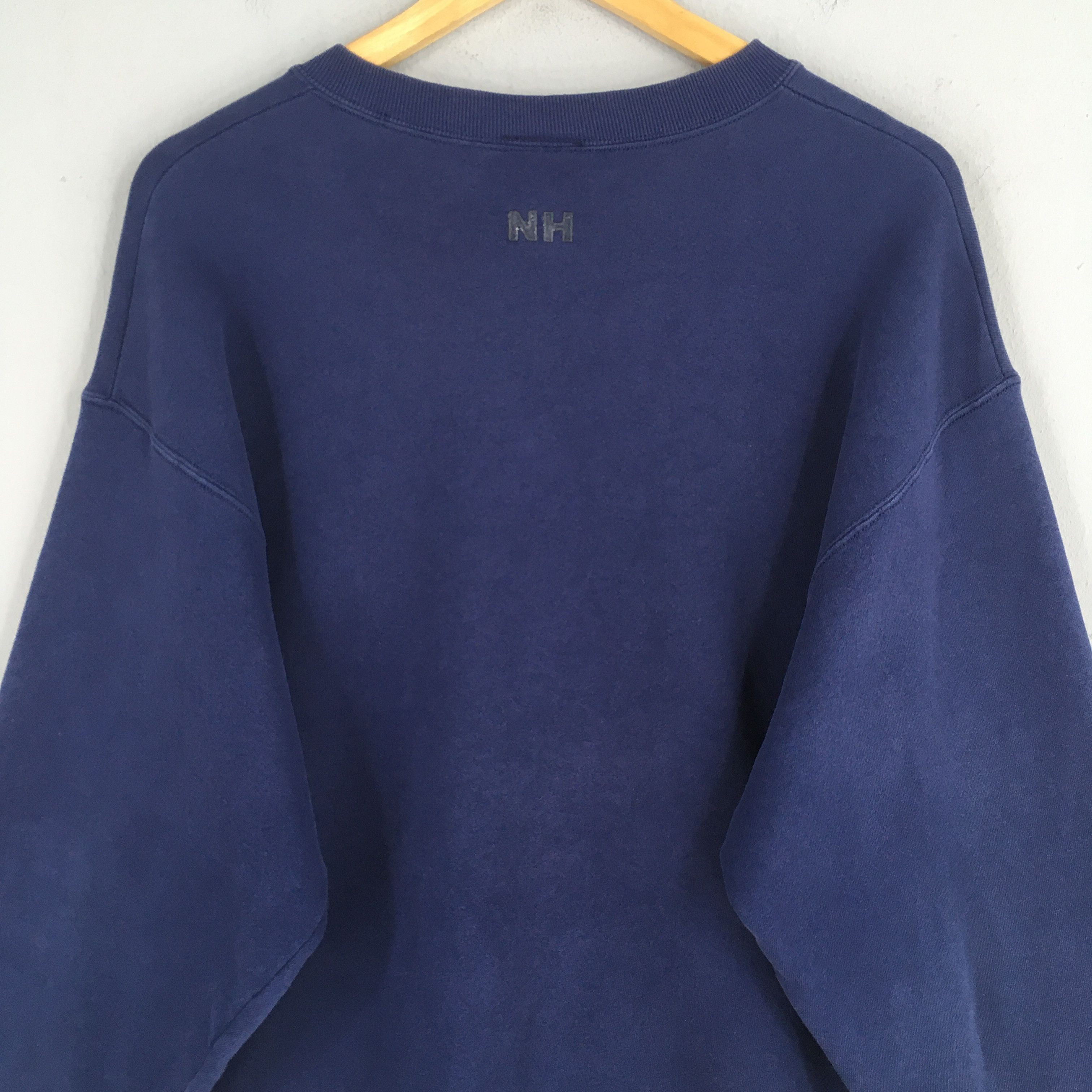 Japanese Brand × Neighborhood × Vintage Vintage 90s Neighborhood Japan Blue Sweatshirt Large Size US L / EU 52-54 / 3 - 7 Thumbnail