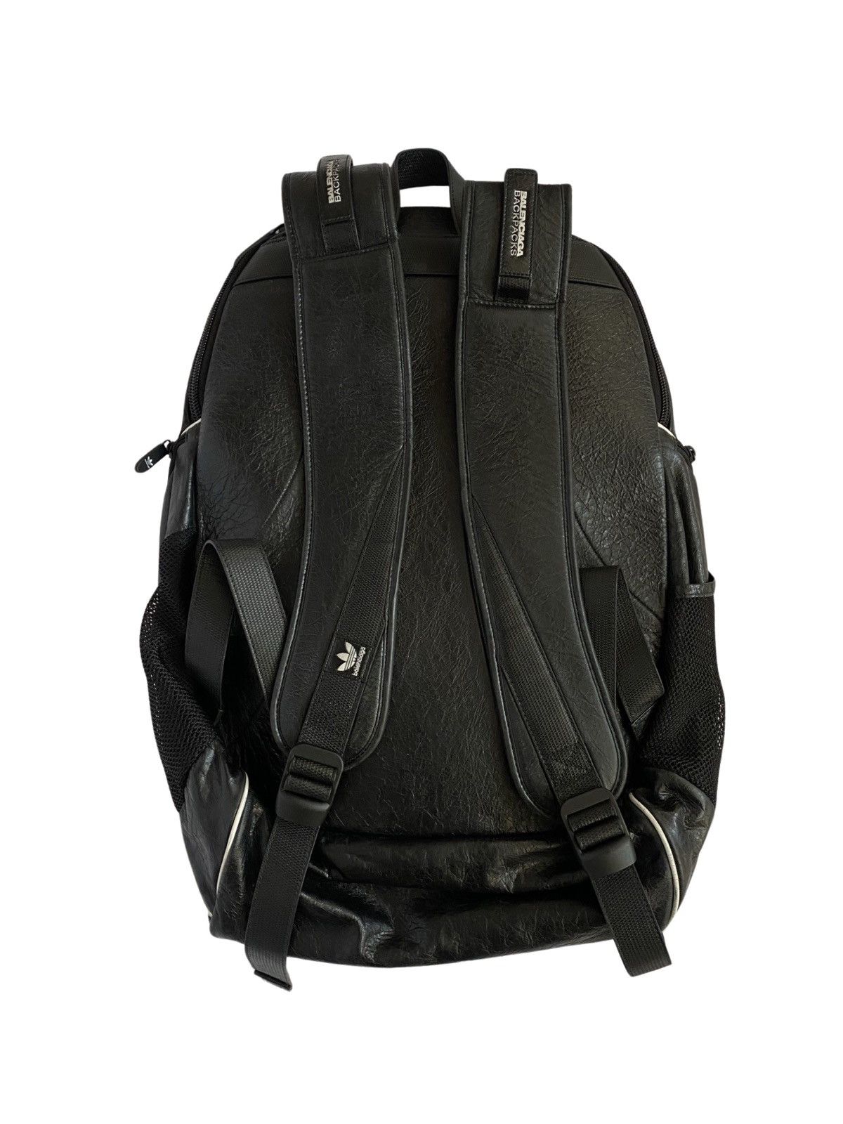 Balenciaga balenciaga x adidas large leather backpack green black