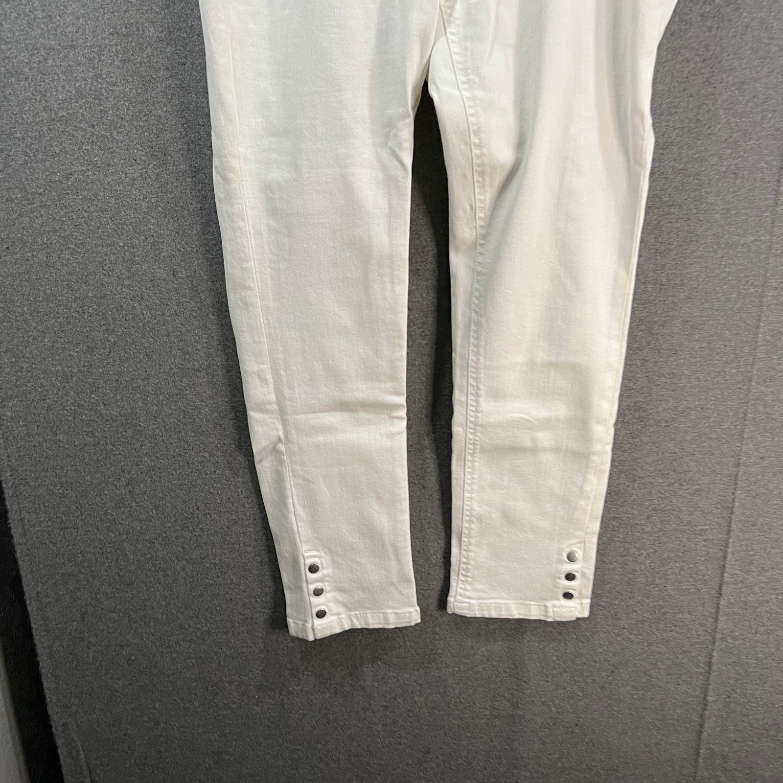 Other Denim & Co. Easy Stretch Petite Snap Cuff Slim Straight Jean Size 34" / US 12 / IT 48 - 6 Thumbnail