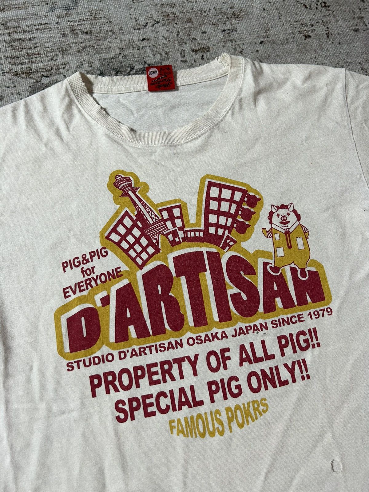 Japanese Brand × Studio D'Artisan × Vintage Vintage Studio D'artisan Special Pig T shirt Size US L / EU 52-54 / 3 - 3 Thumbnail