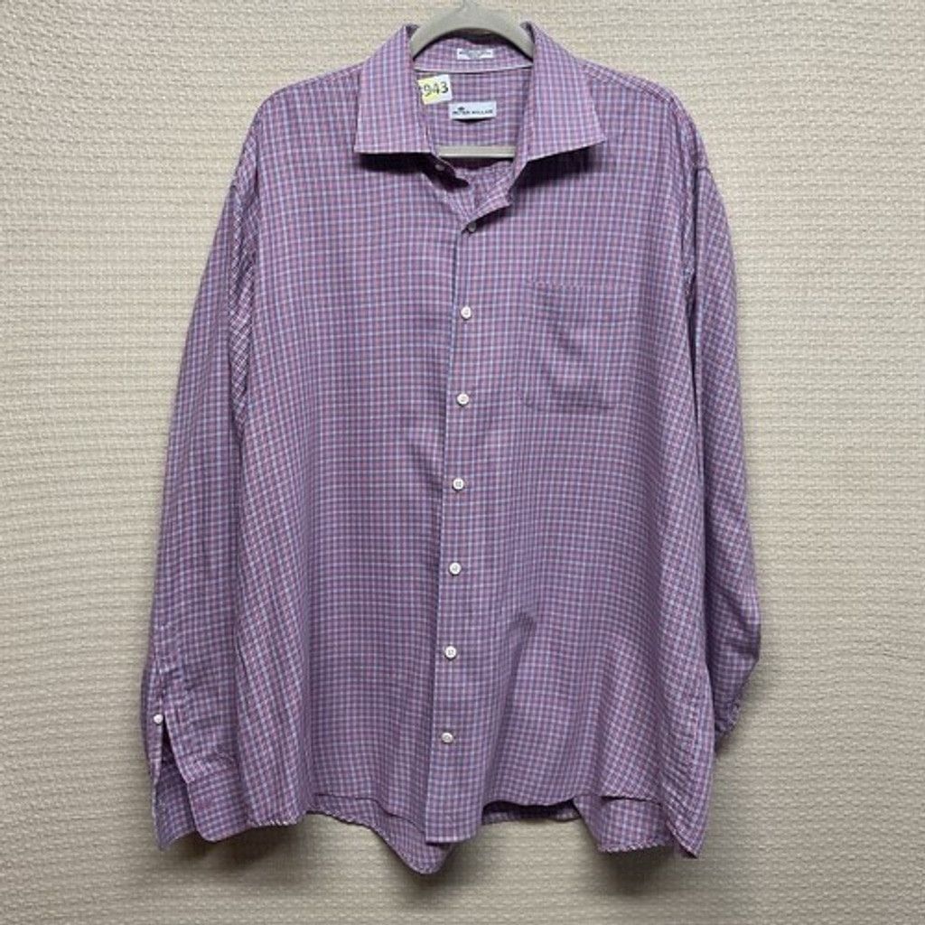 Peter Millar NWOT Peter Millar Check Long Sleeve Button Up Shirt Men 2XL Size US XXL / EU 58 / 5 - 9 Thumbnail