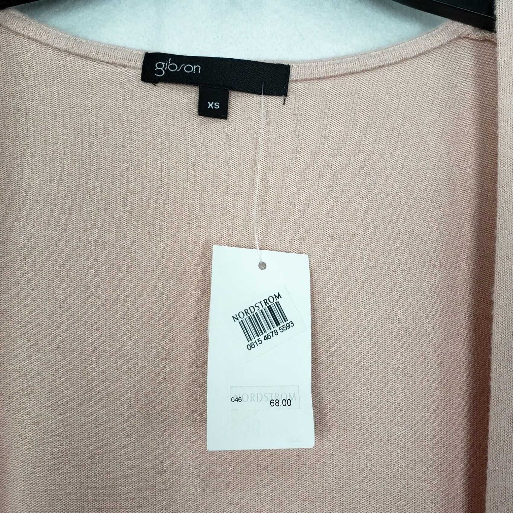Vintage Gibson Sweater Cardigan Women's XS Pink Long Sleeve Round Neck Solid Knit Holiday All Seasons NWT Size XS / US 0-2 / IT 36-38 - 8 Thumbnail