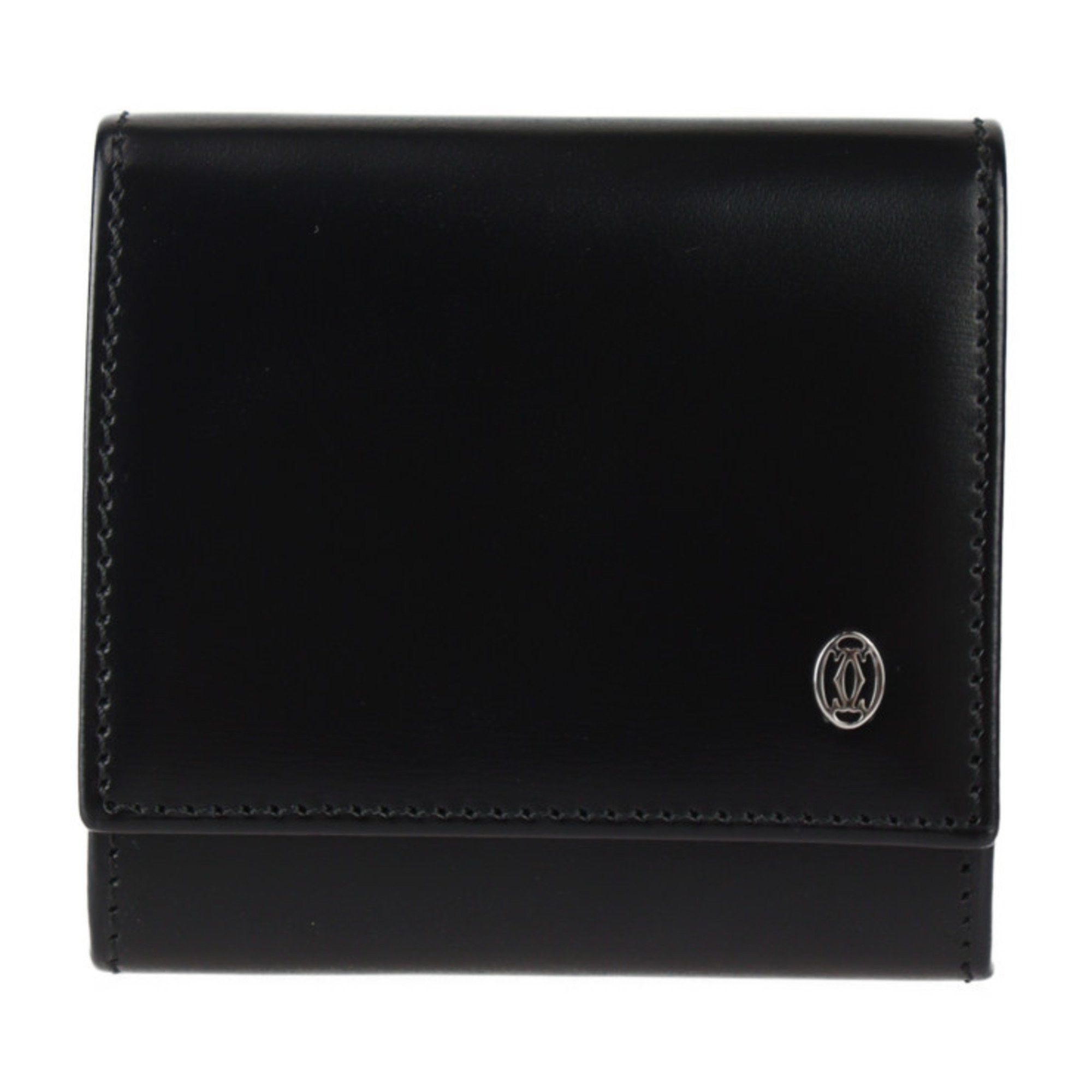Cartier CARTIER Pasha Wallet/Coin Case L3000205 Leather Black Coin Purse Size ONE SIZE - 1 Thumbnail