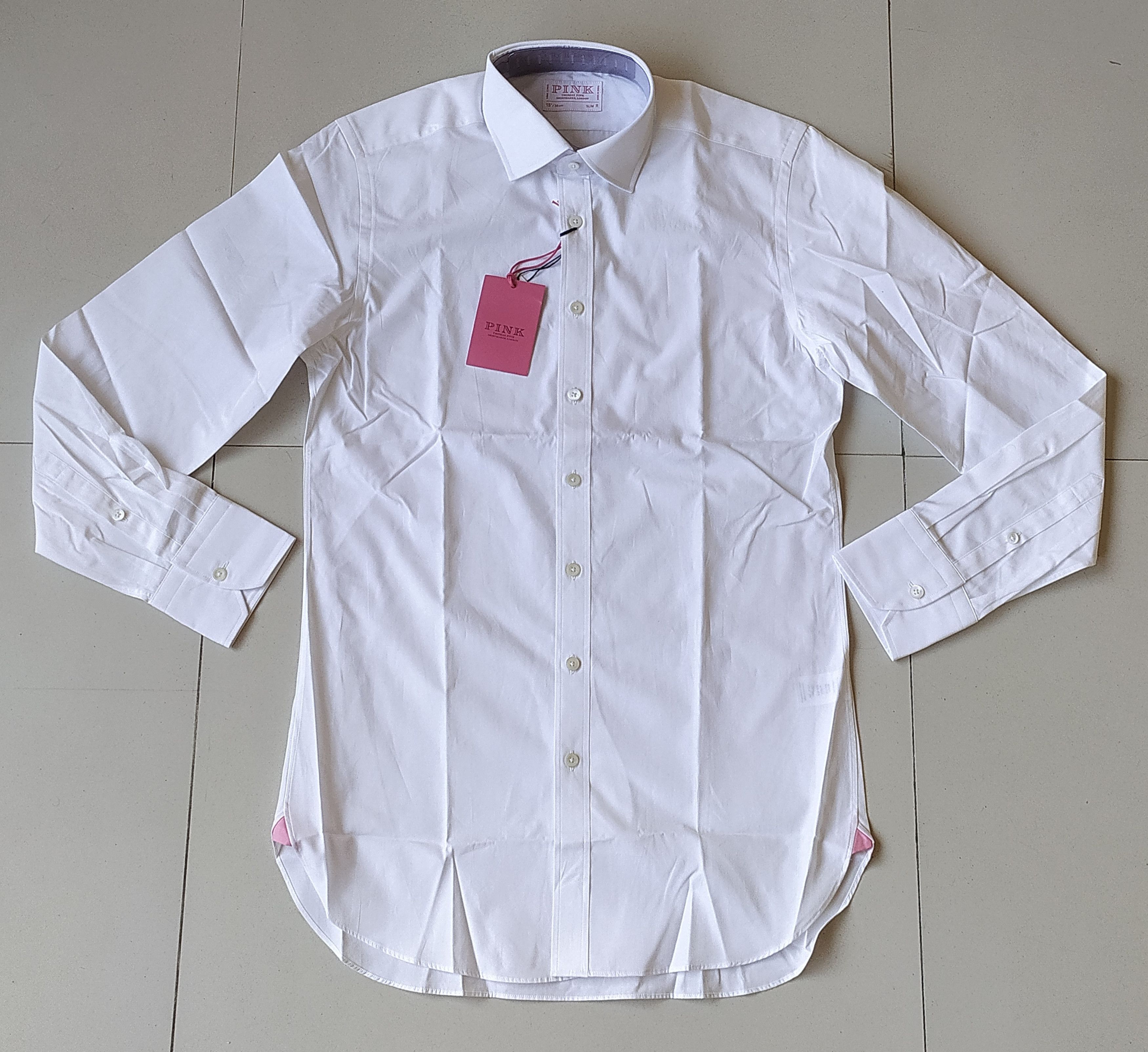 Thomas Pink Thomas Pink Formal Solid Cotton Shirt Free Shipping T/120 Size US S / EU 44-46 / 1 - 2 Thumbnail