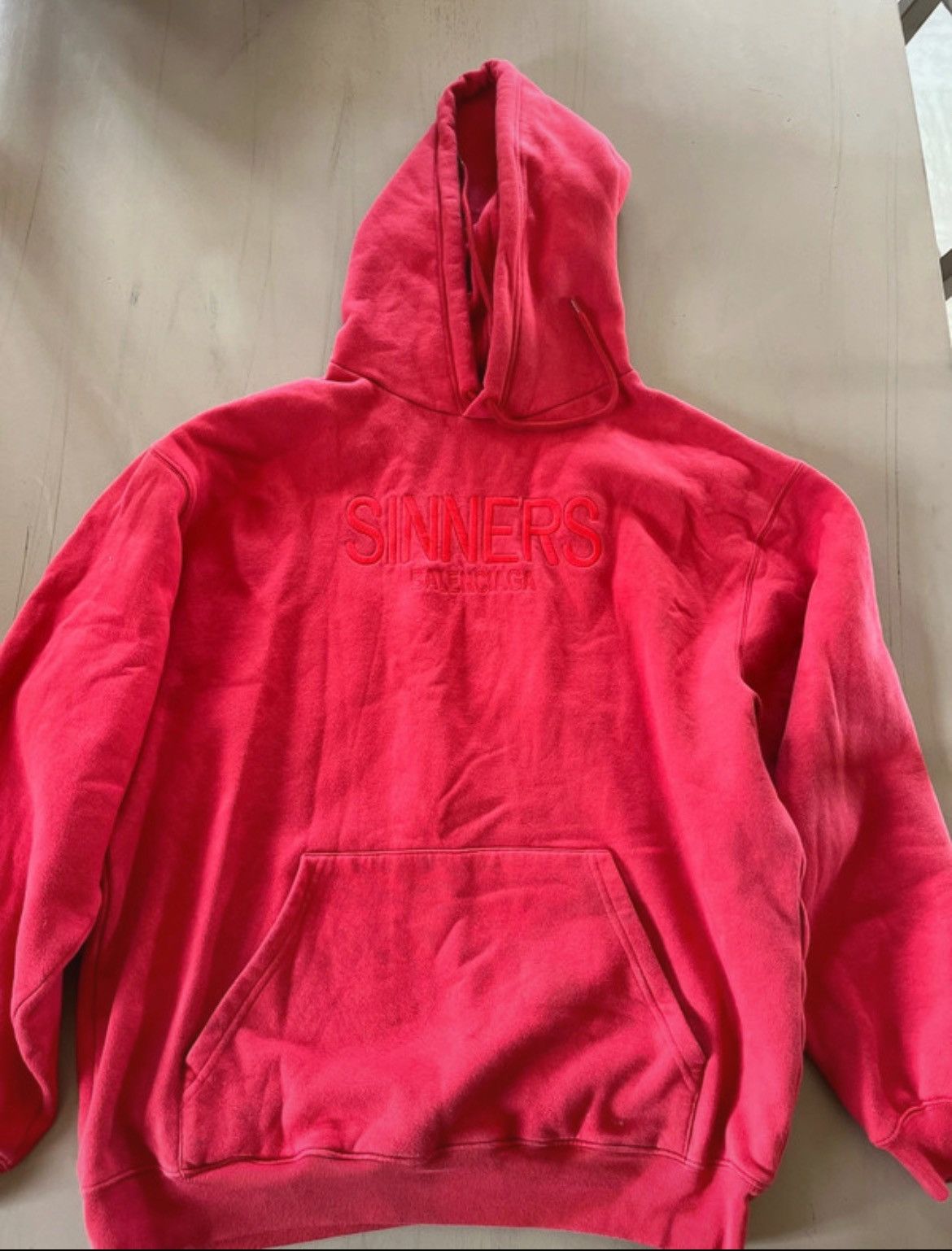 Balenciaga Sinners Red Hoodie Size US M / EU 48-50 / 2 - 1 Thumbnail